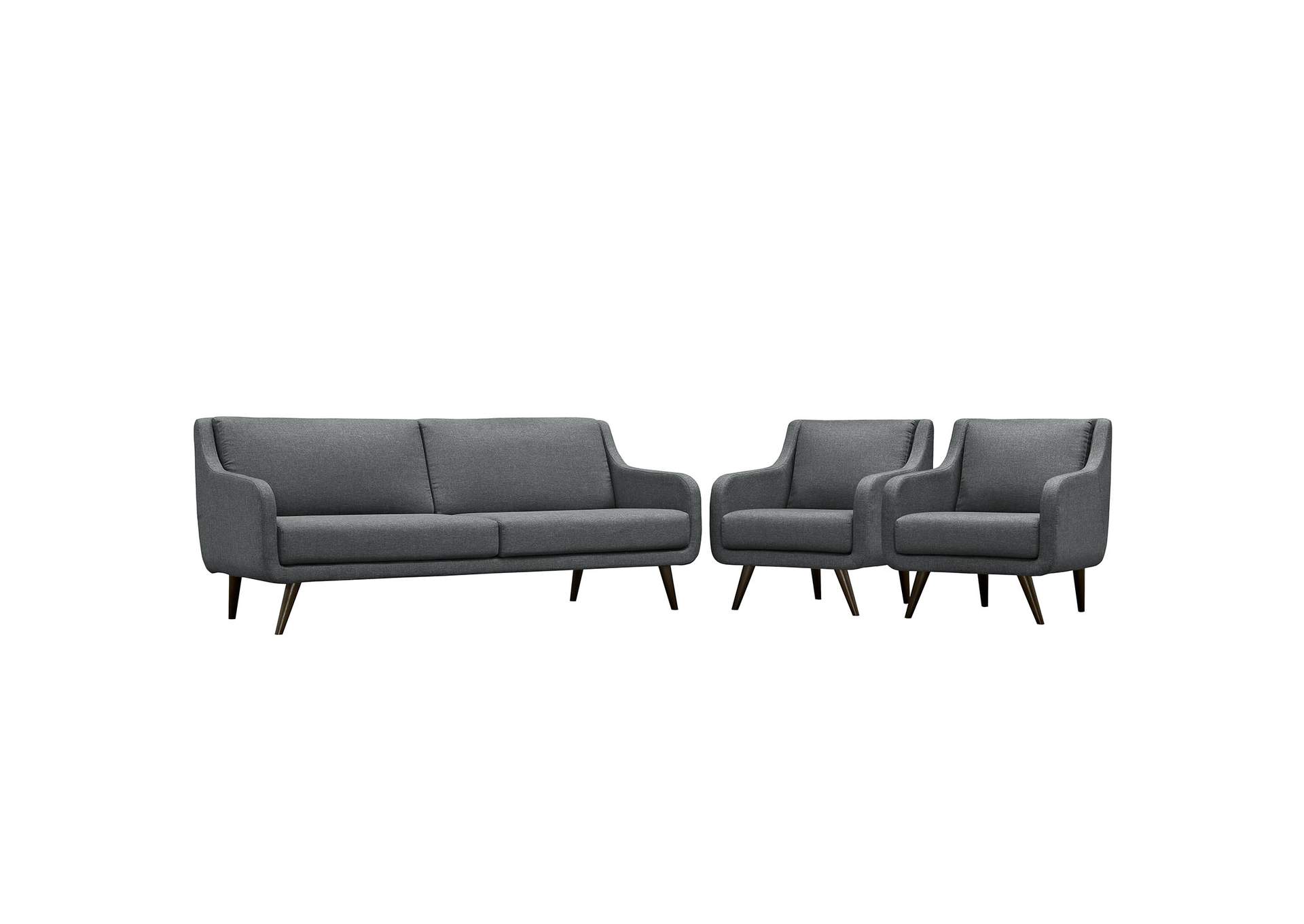 Gray Verve Living Room Set [Set of 3],Modway