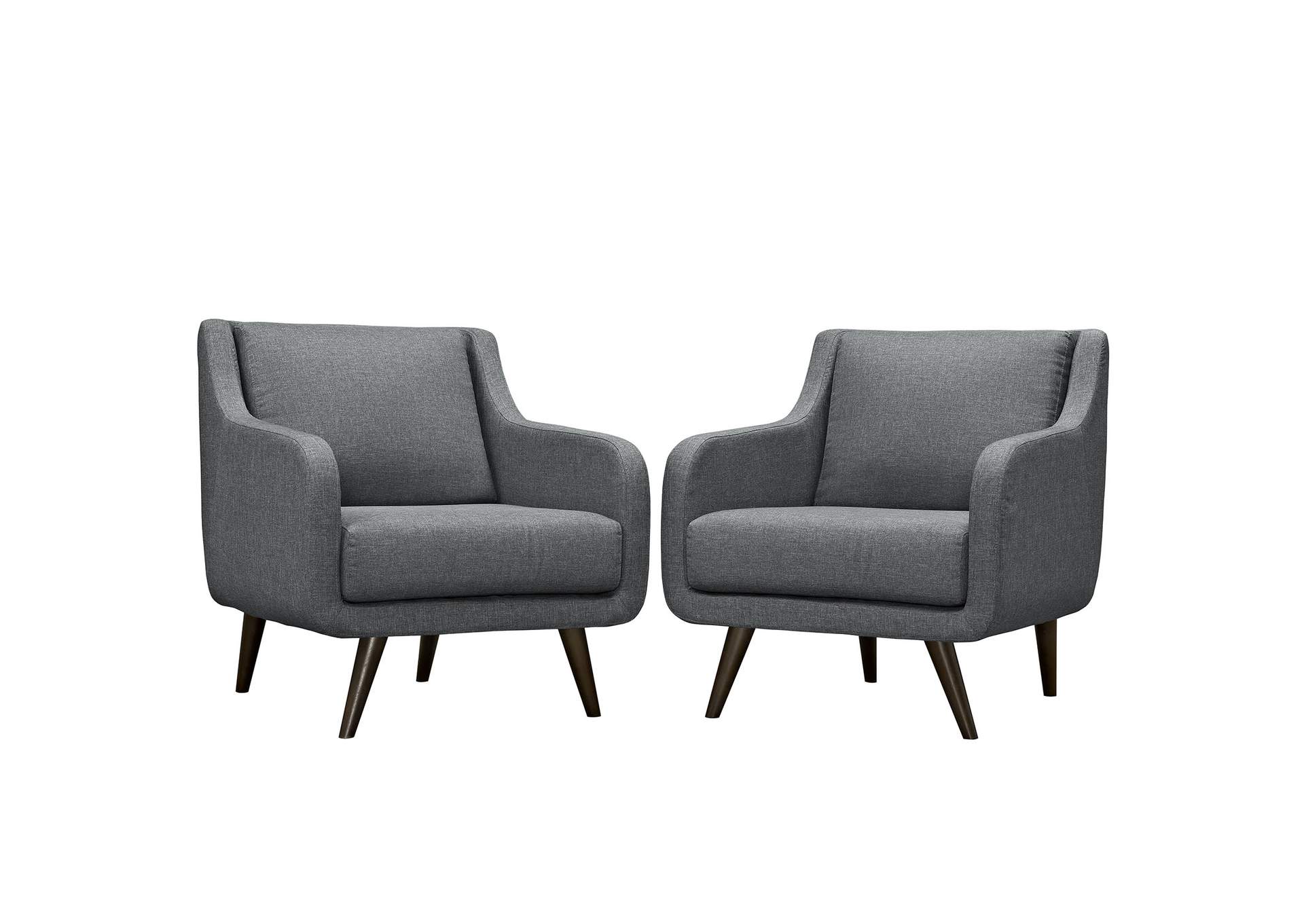 Gray Verve Arm Chairs [Set of 2],Modway