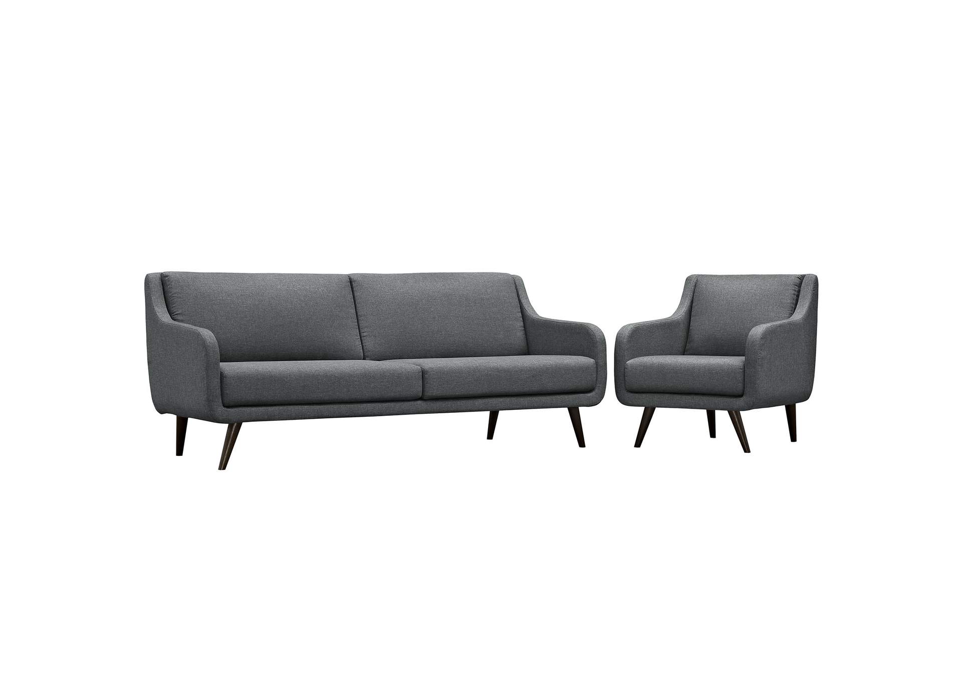 Gray Verve Living Room Set [Set of 2],Modway