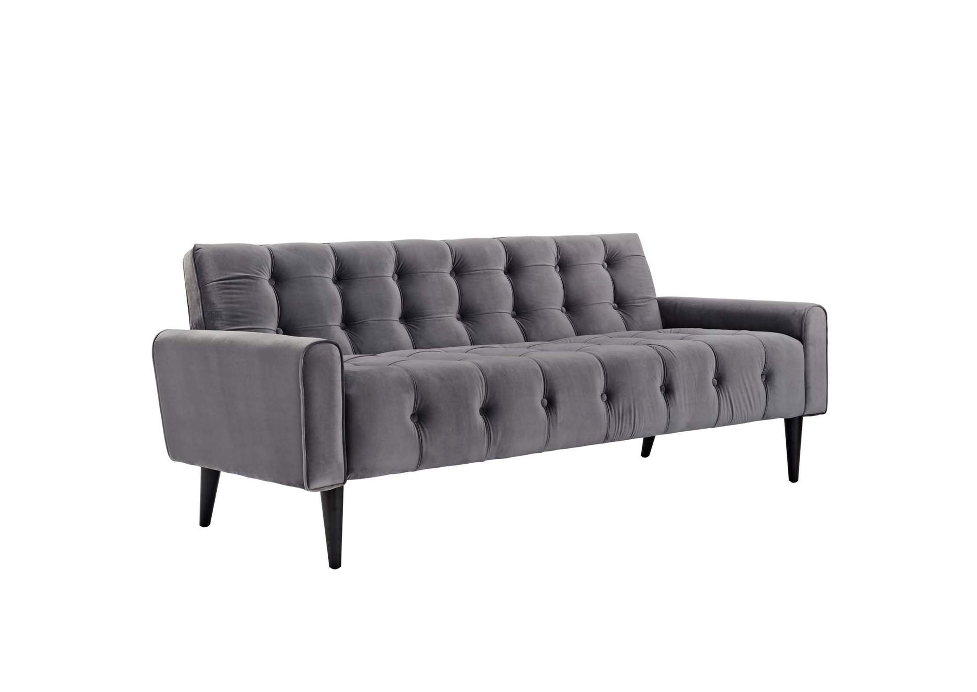 Gray Delve Performance Velvet Sofa,Modway