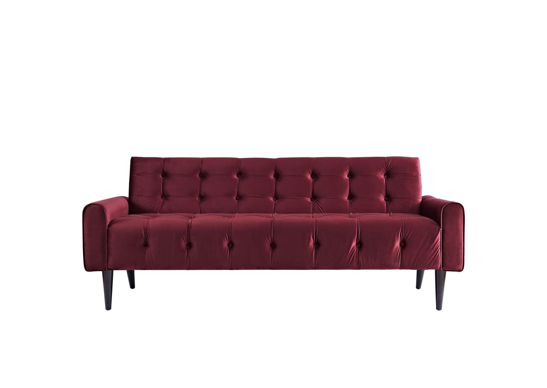 Maroon Delve Performance Velvet Sofa,Modway
