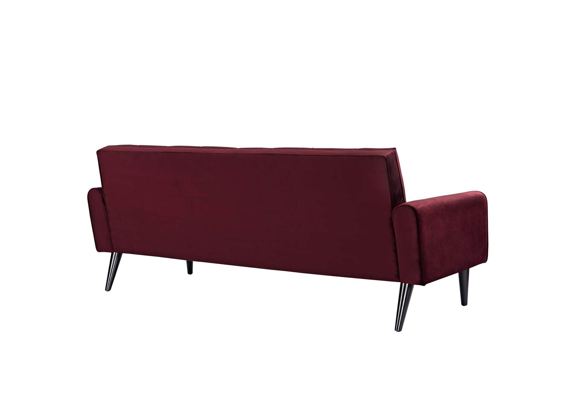 Maroon Delve Performance Velvet Sofa,Modway
