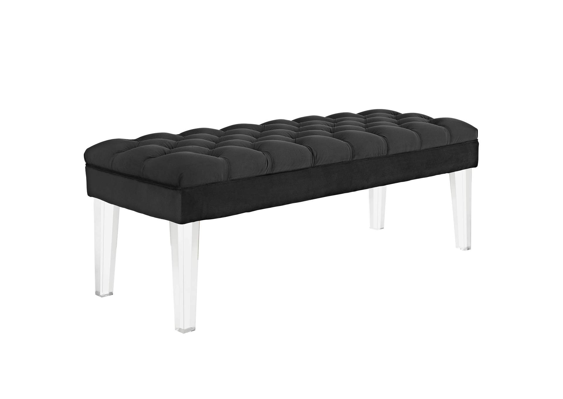 Black Valet Performance Velvet Bench,Modway