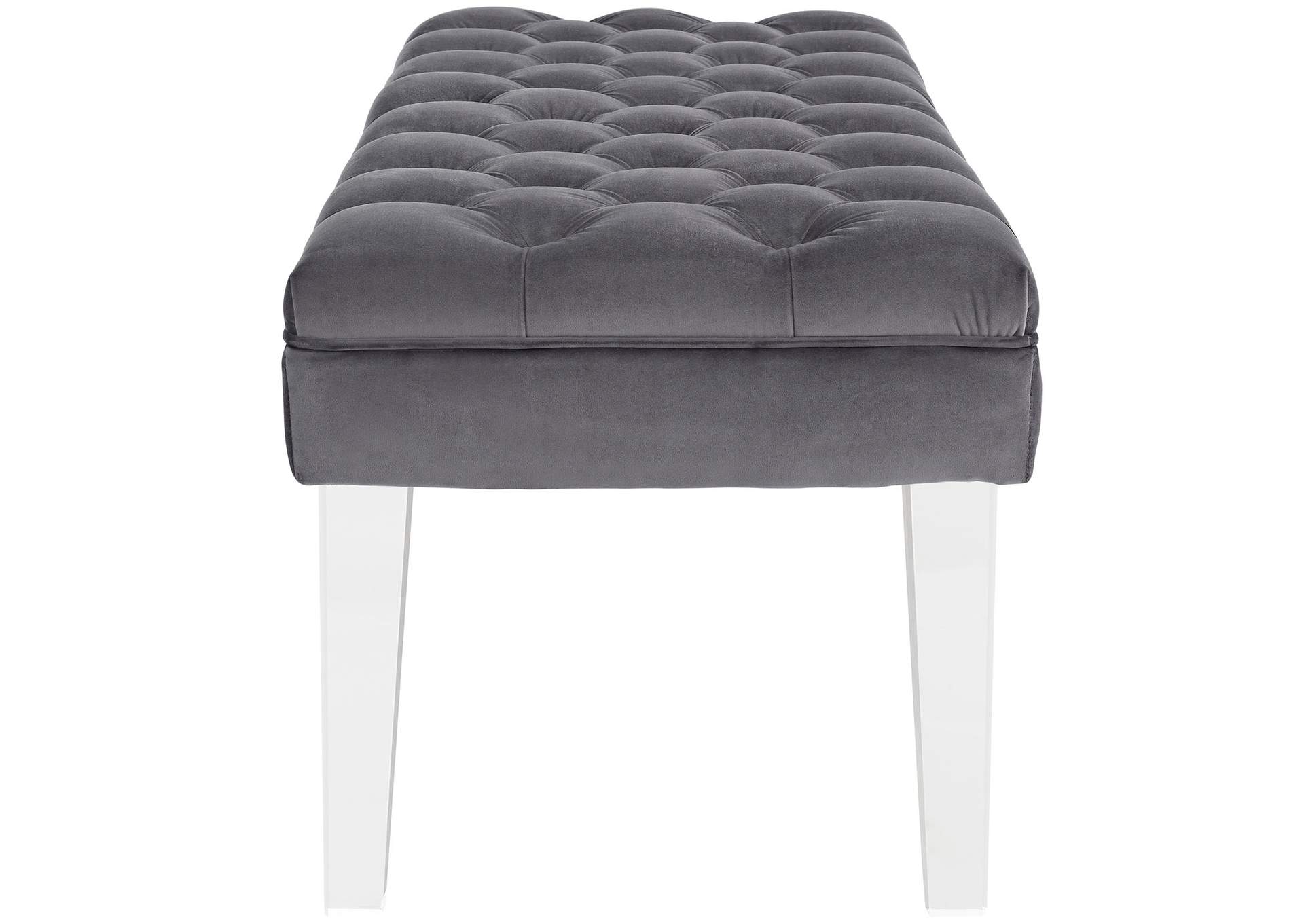 Gray Valet Performance Velvet Bench,Modway