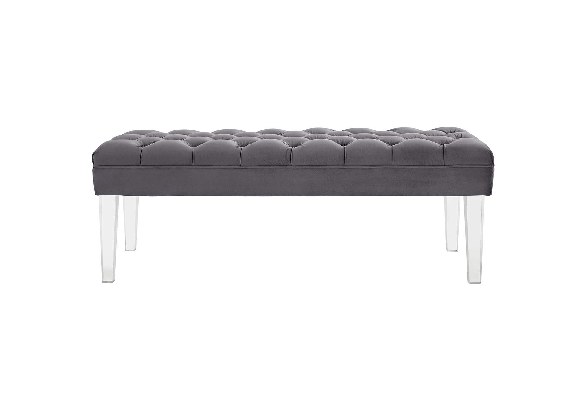 Gray Valet Performance Velvet Bench,Modway