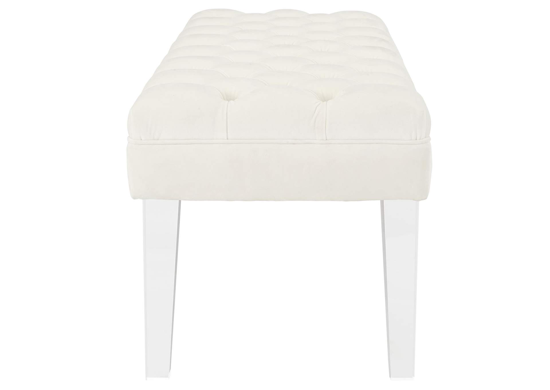 Ivory Valet Performance Velvet Bench,Modway