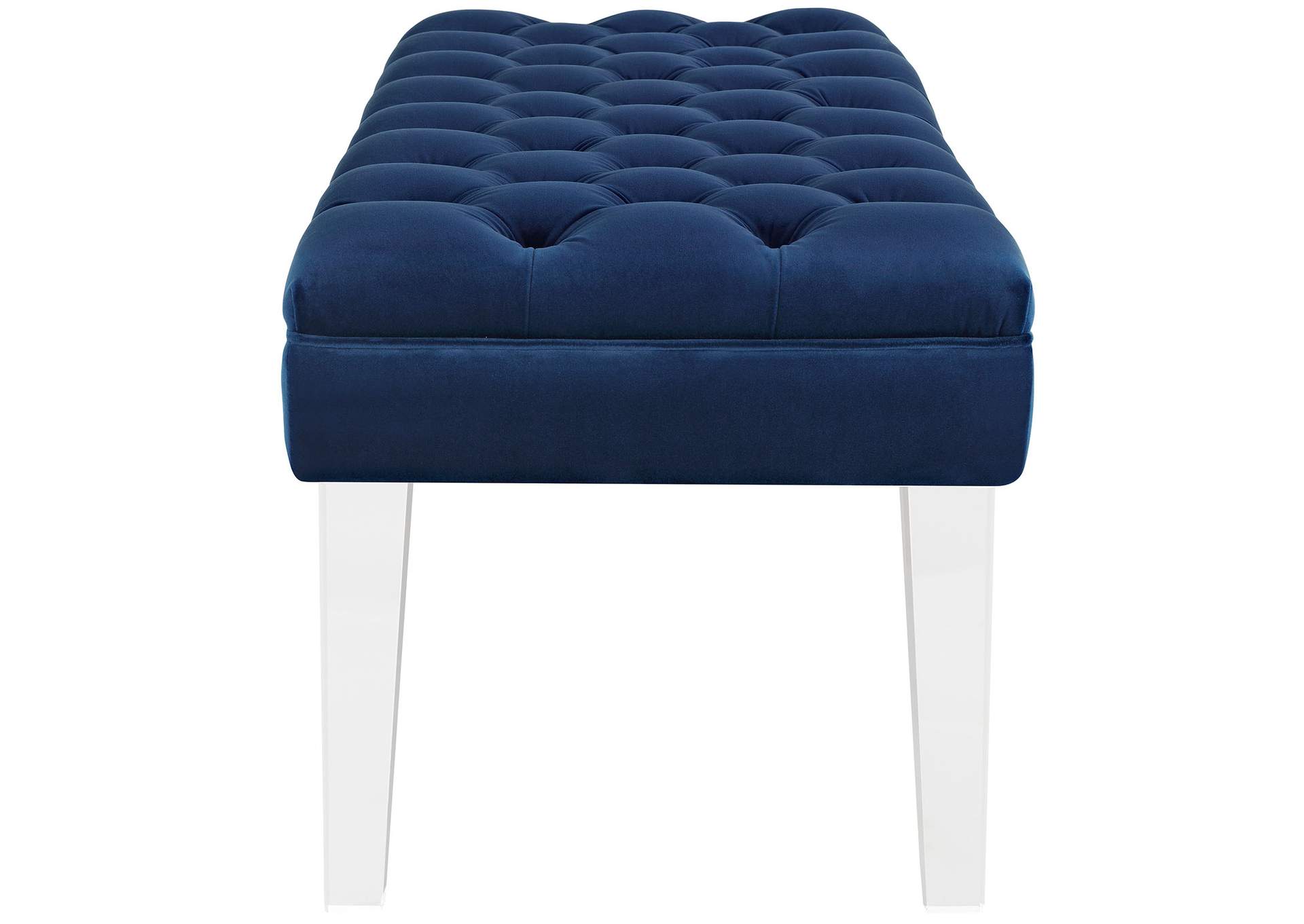 Navy Valet Performance Velvet Bench,Modway