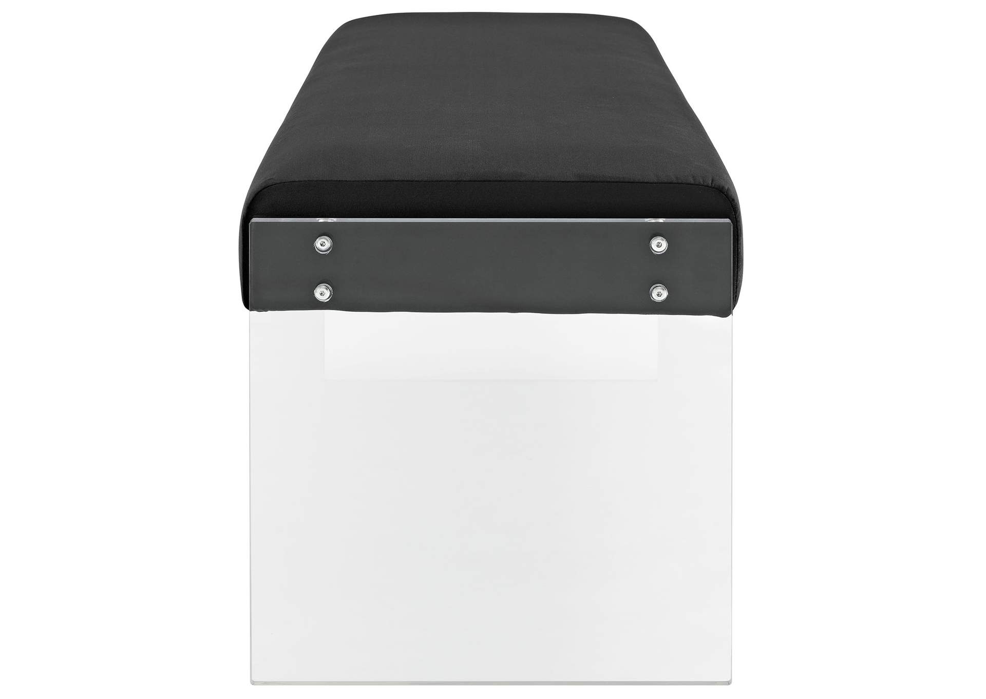 Black Roam Performance Velvet Bench,Modway
