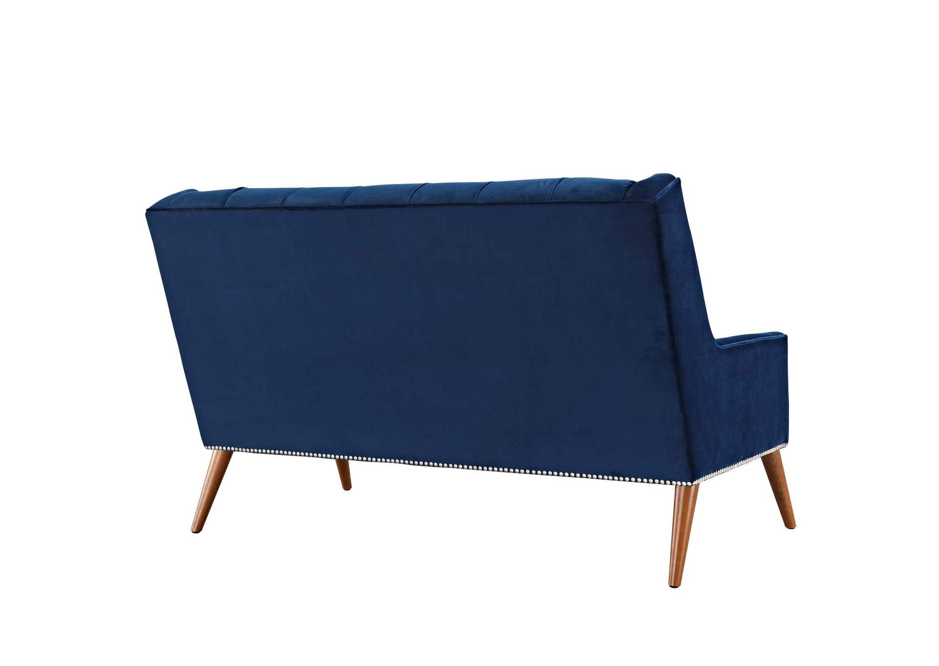 Navy Peruse Performance Velvet Loveseat,Modway