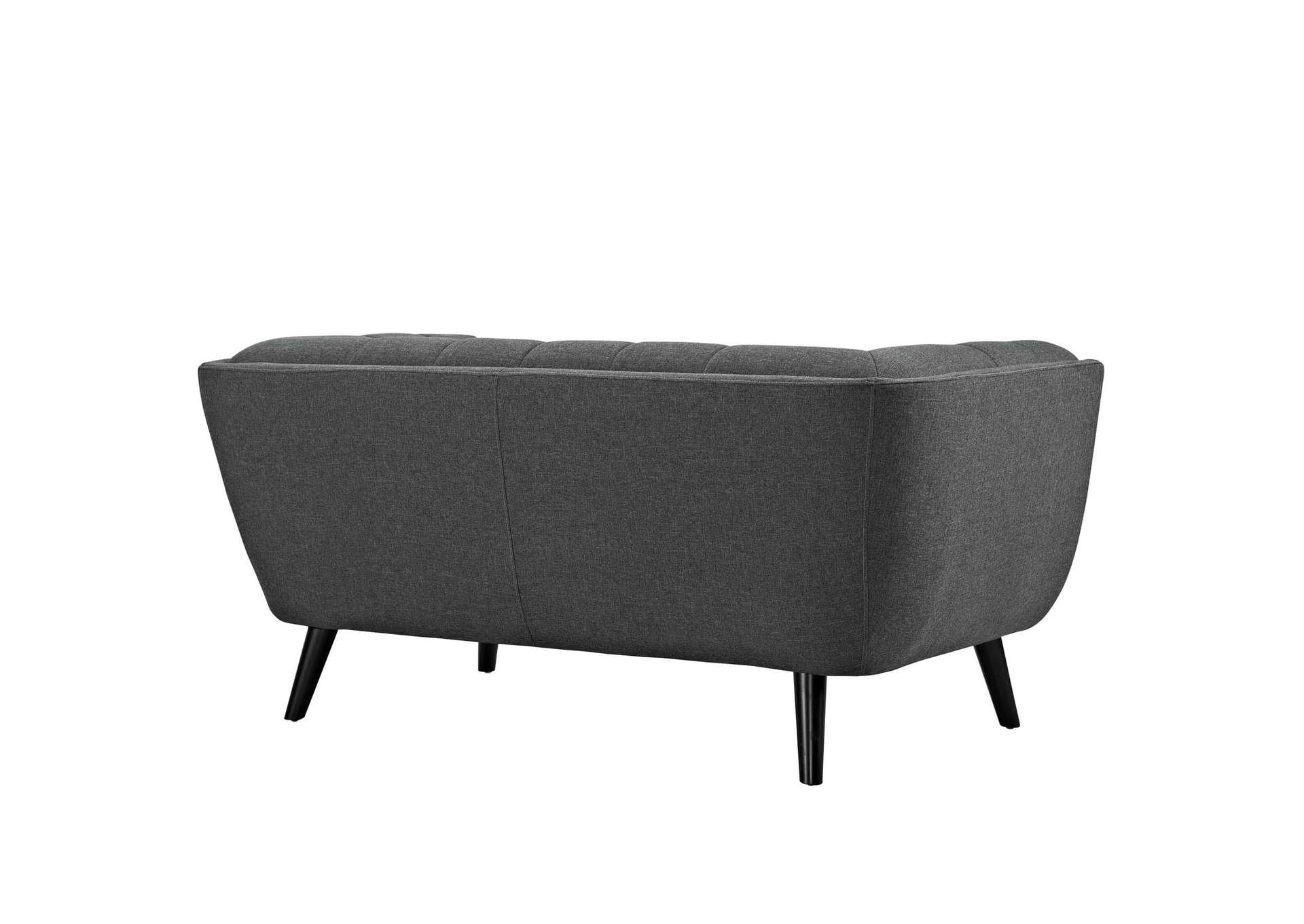 Gray Bestow Upholstered Fabric Loveseat,Modway