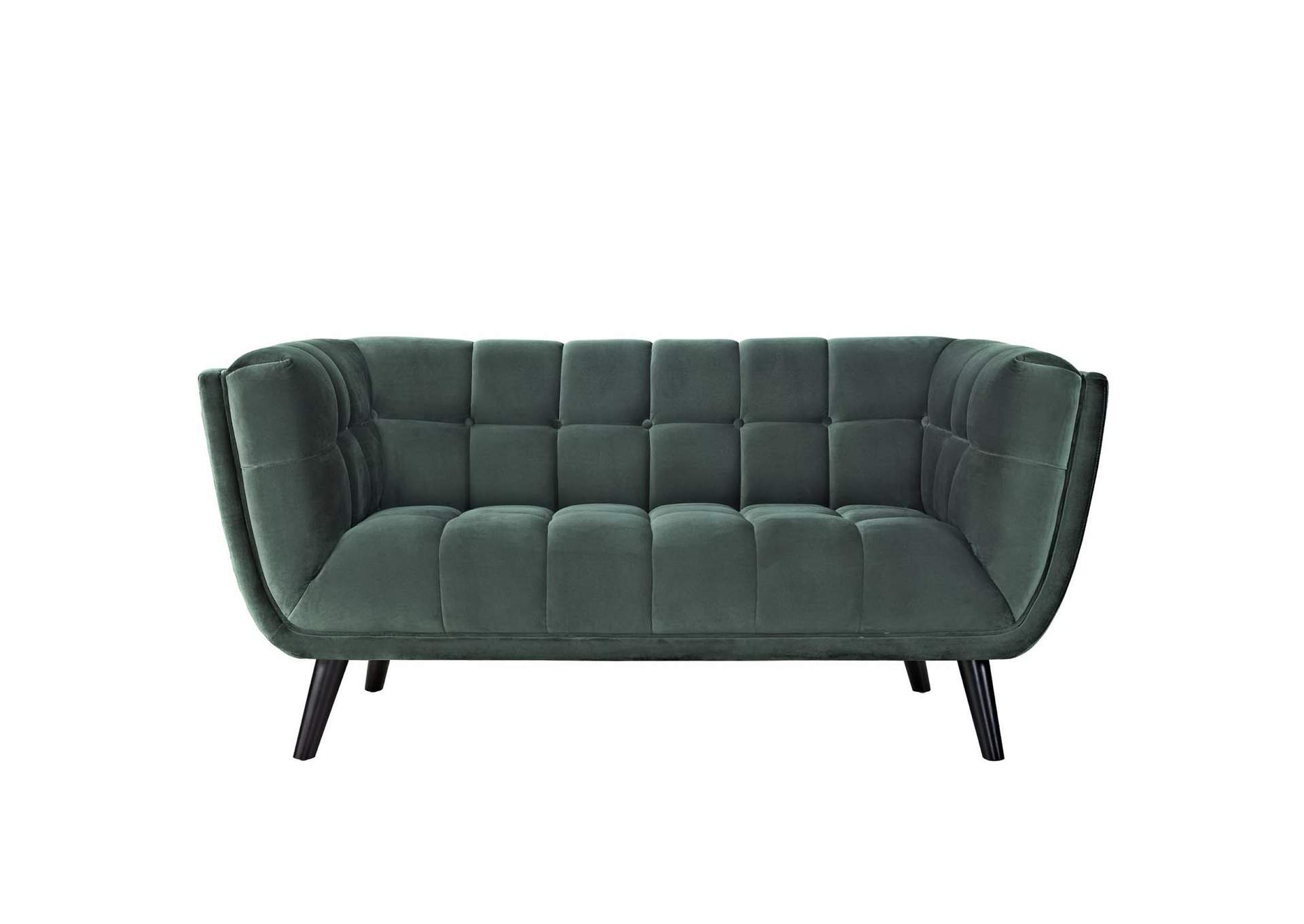 Green Bestow Performance Velvet Loveseat,Modway
