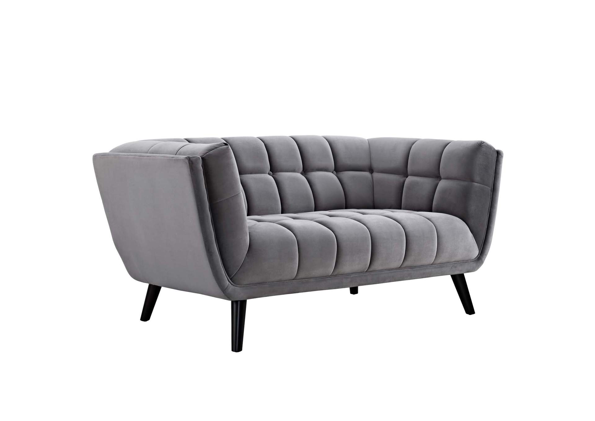 Gray Bestow Performance Velvet Loveseat,Modway