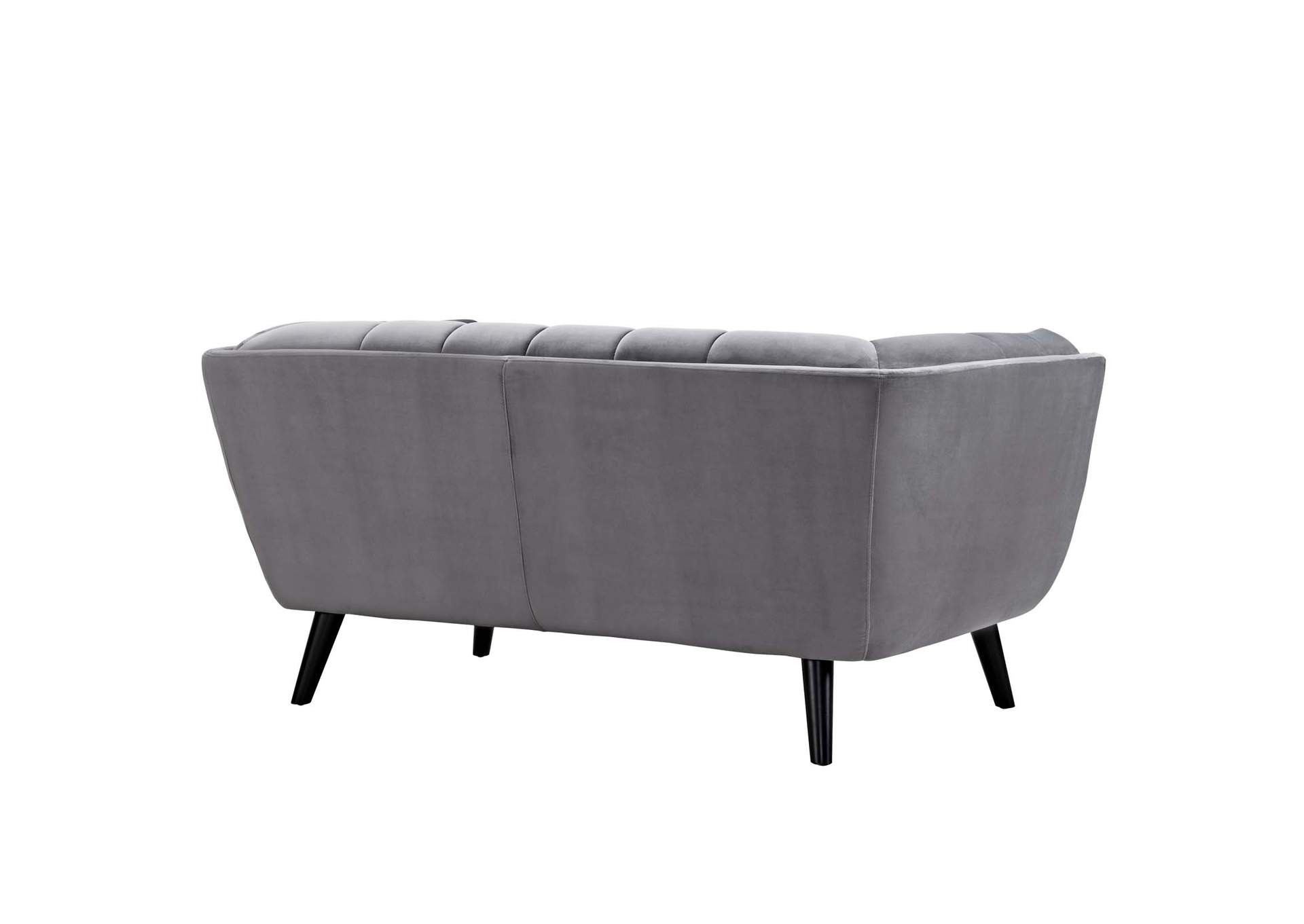 Gray Bestow Performance Velvet Loveseat,Modway