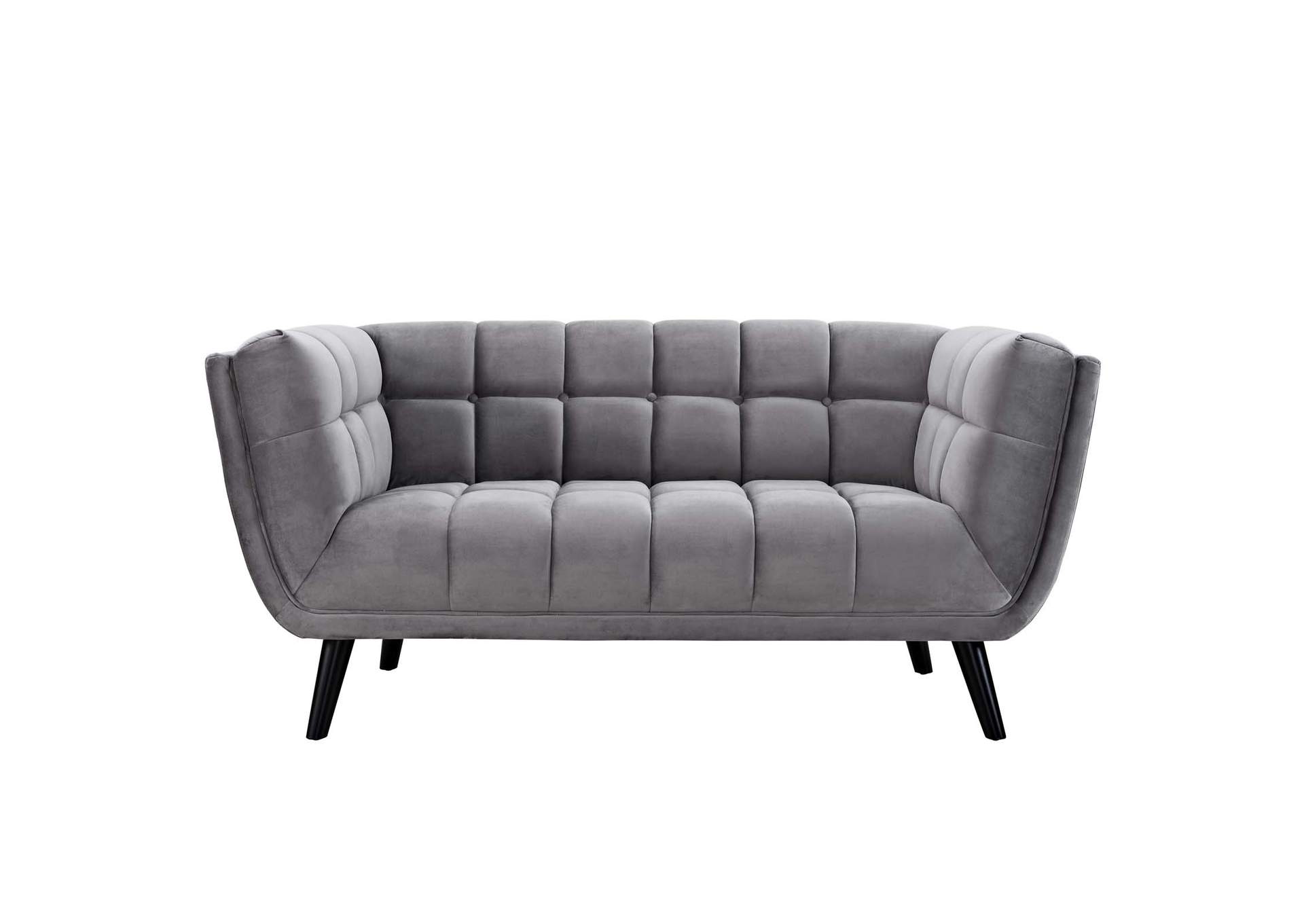 Gray Bestow Performance Velvet Loveseat,Modway