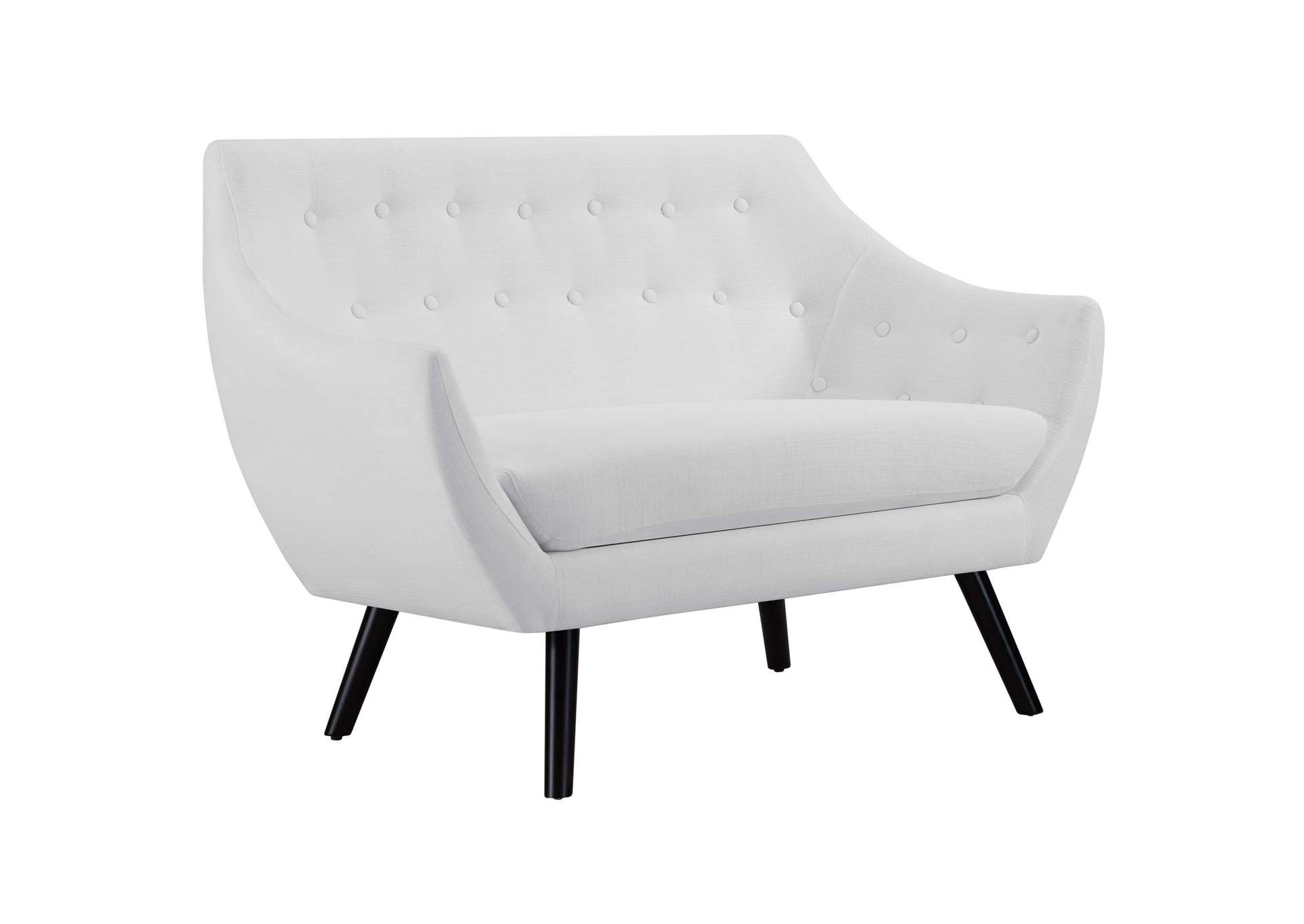 White Allegory Loveseat,Modway