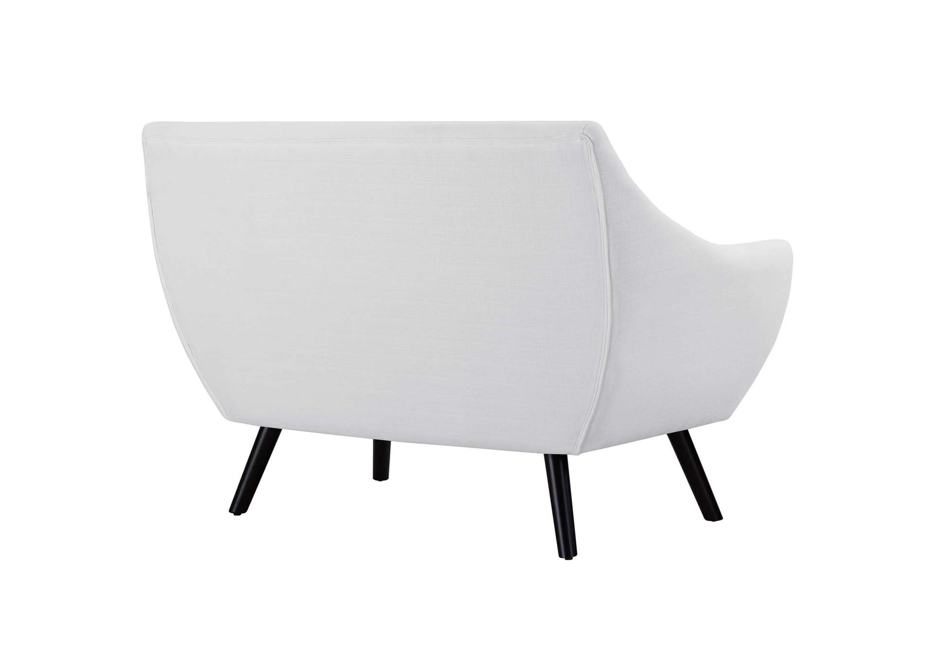 White Allegory Loveseat,Modway