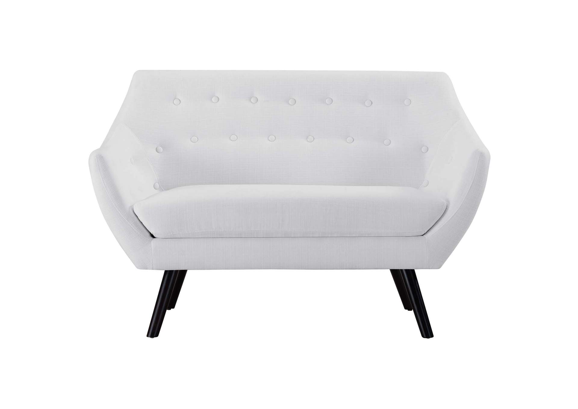 White Allegory Loveseat,Modway