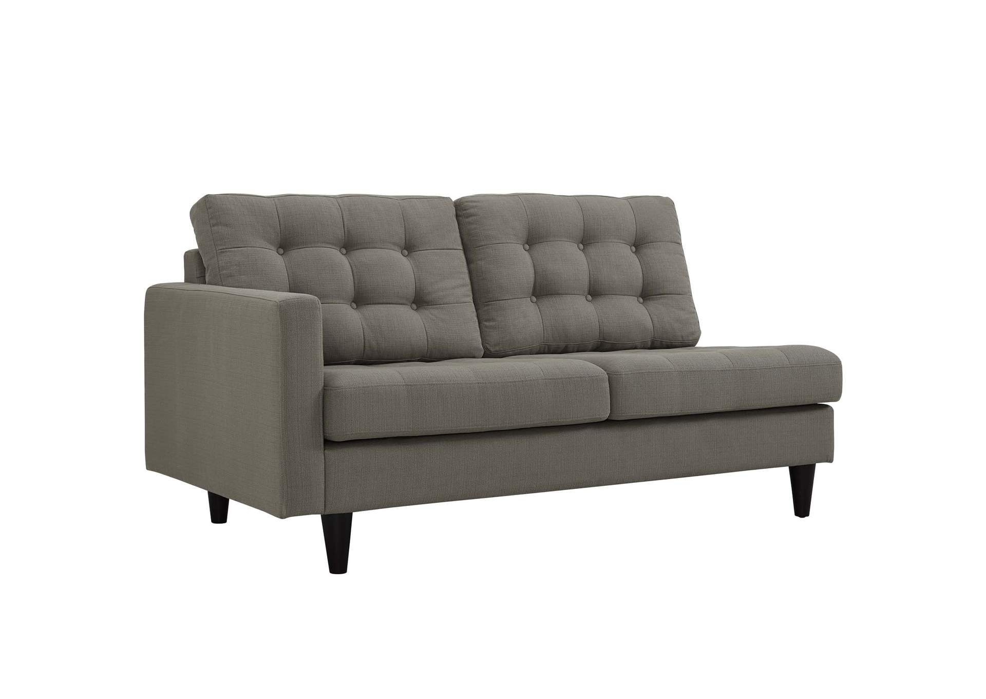 Granite Empress Left-Facing Upholstered Fabric Loveseat,Modway