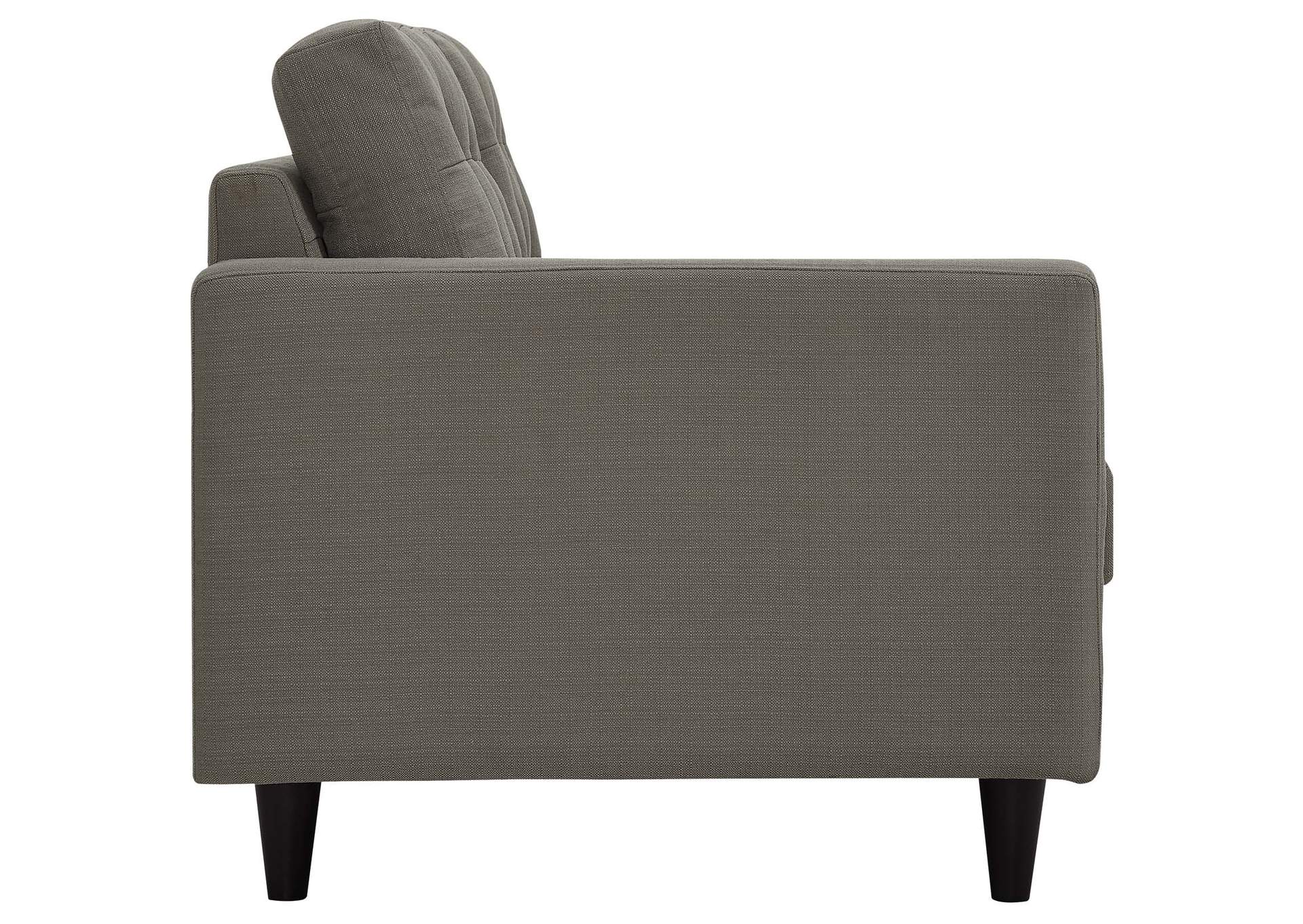 Granite Empress Left-Facing Upholstered Fabric Loveseat,Modway