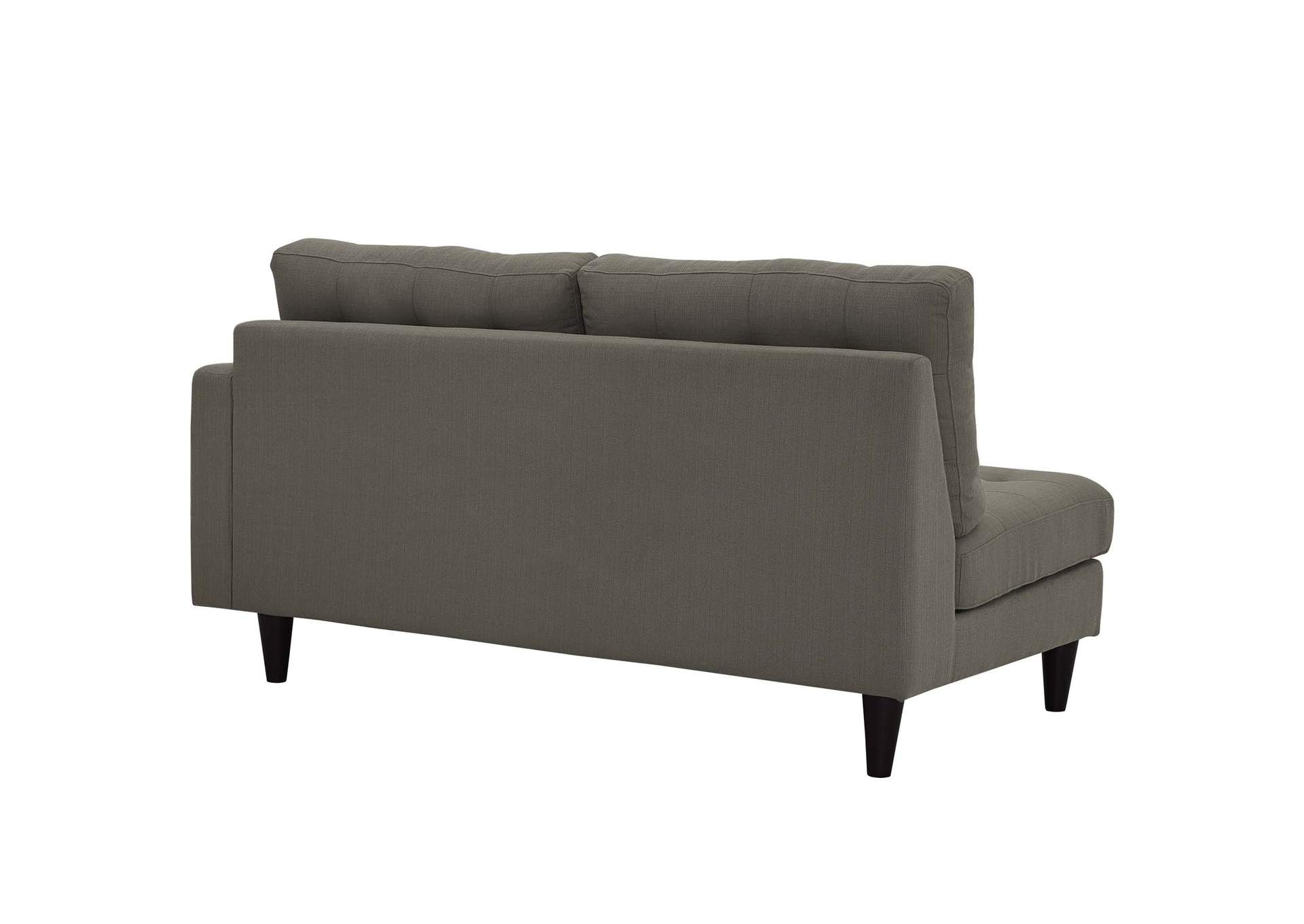 Granite Empress Right-Facing Upholstered Fabric Loveseat,Modway