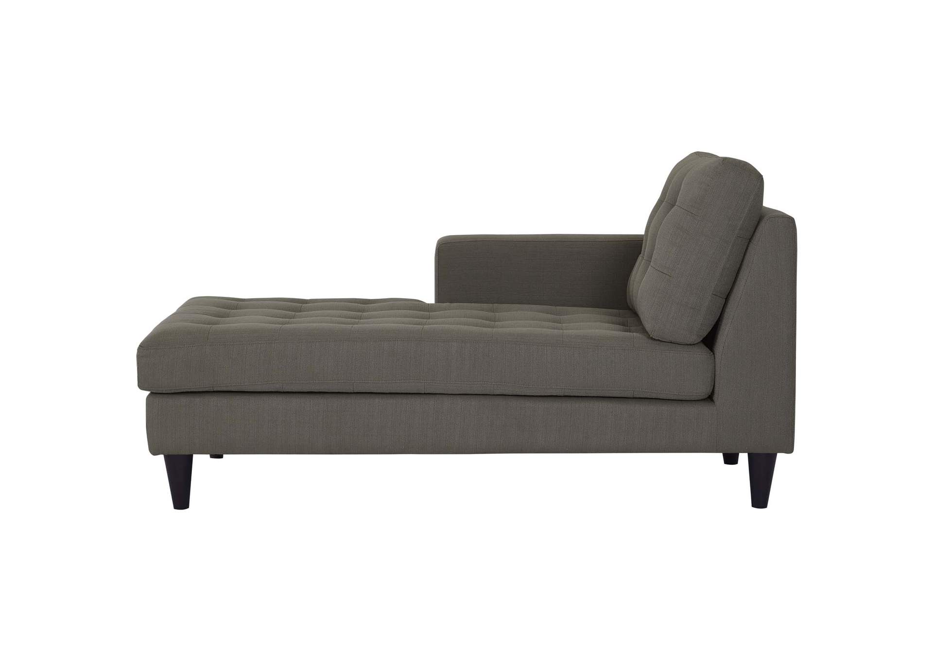 Granite Empress Left-Arm Upholstered Fabric Chaise,Modway