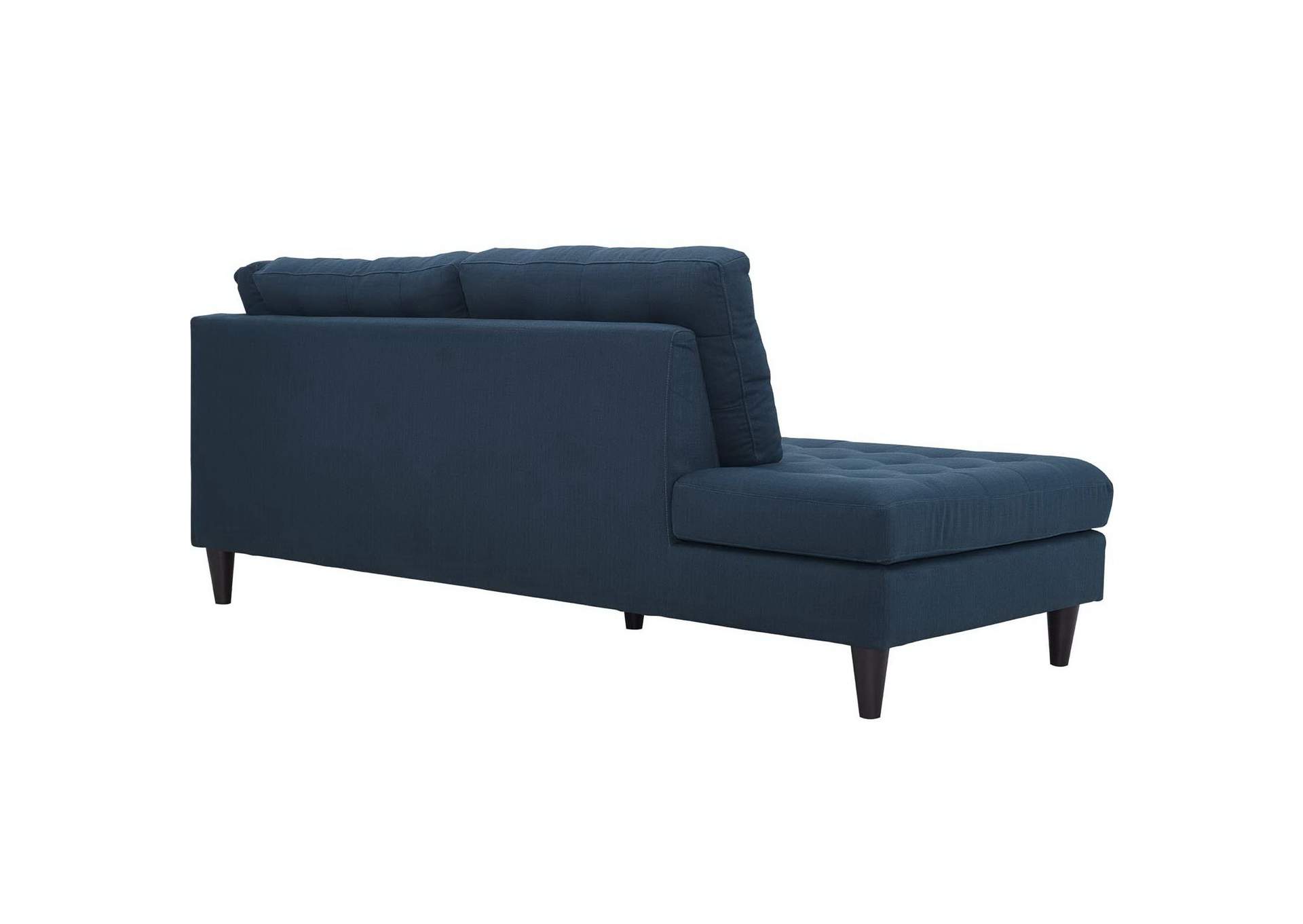 Empress Azure Blue Upholstered Fabric Left Facing Bumper,Modway