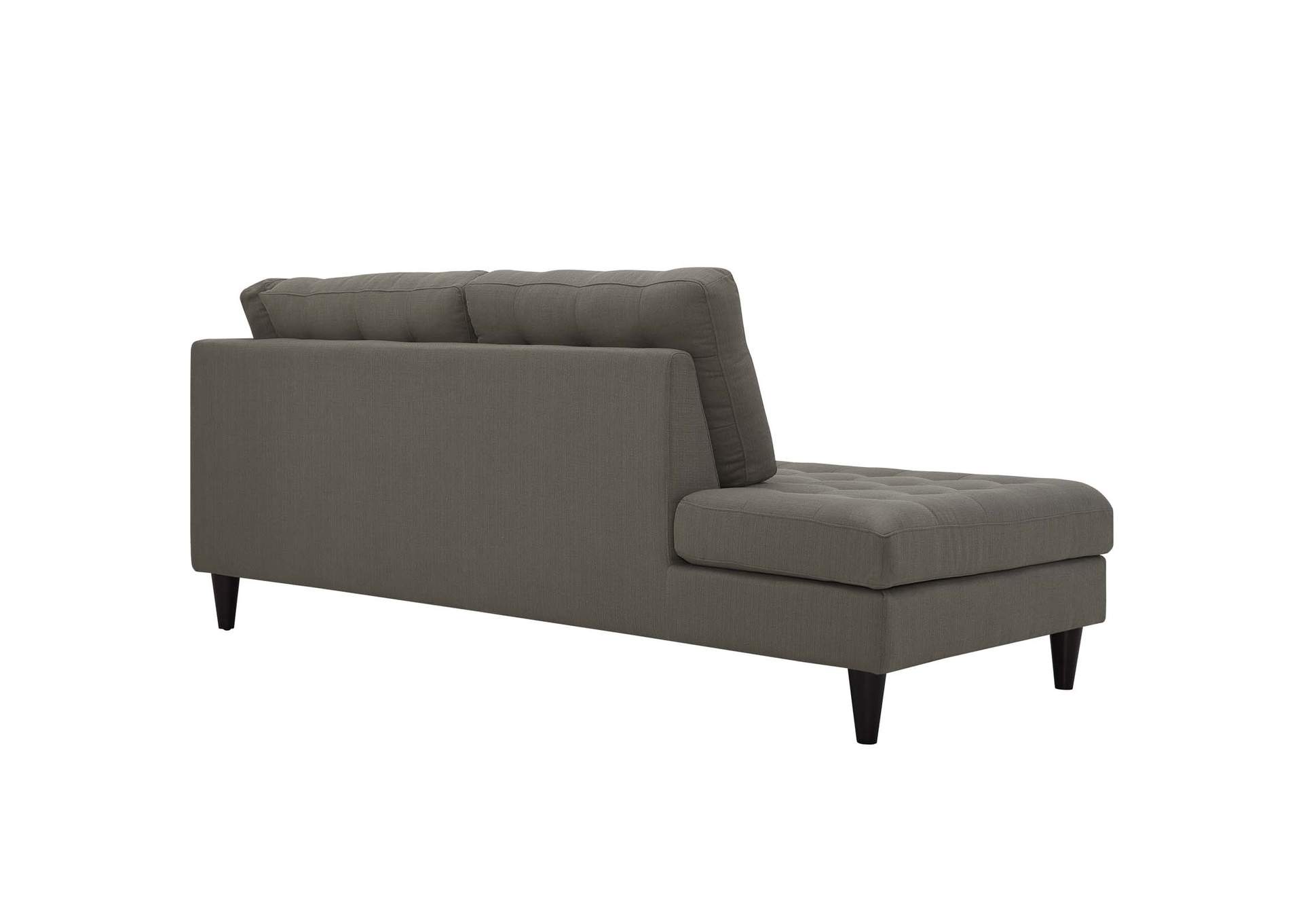 Empress Granite Upholstered Fabric Left Facing Bumper,Modway