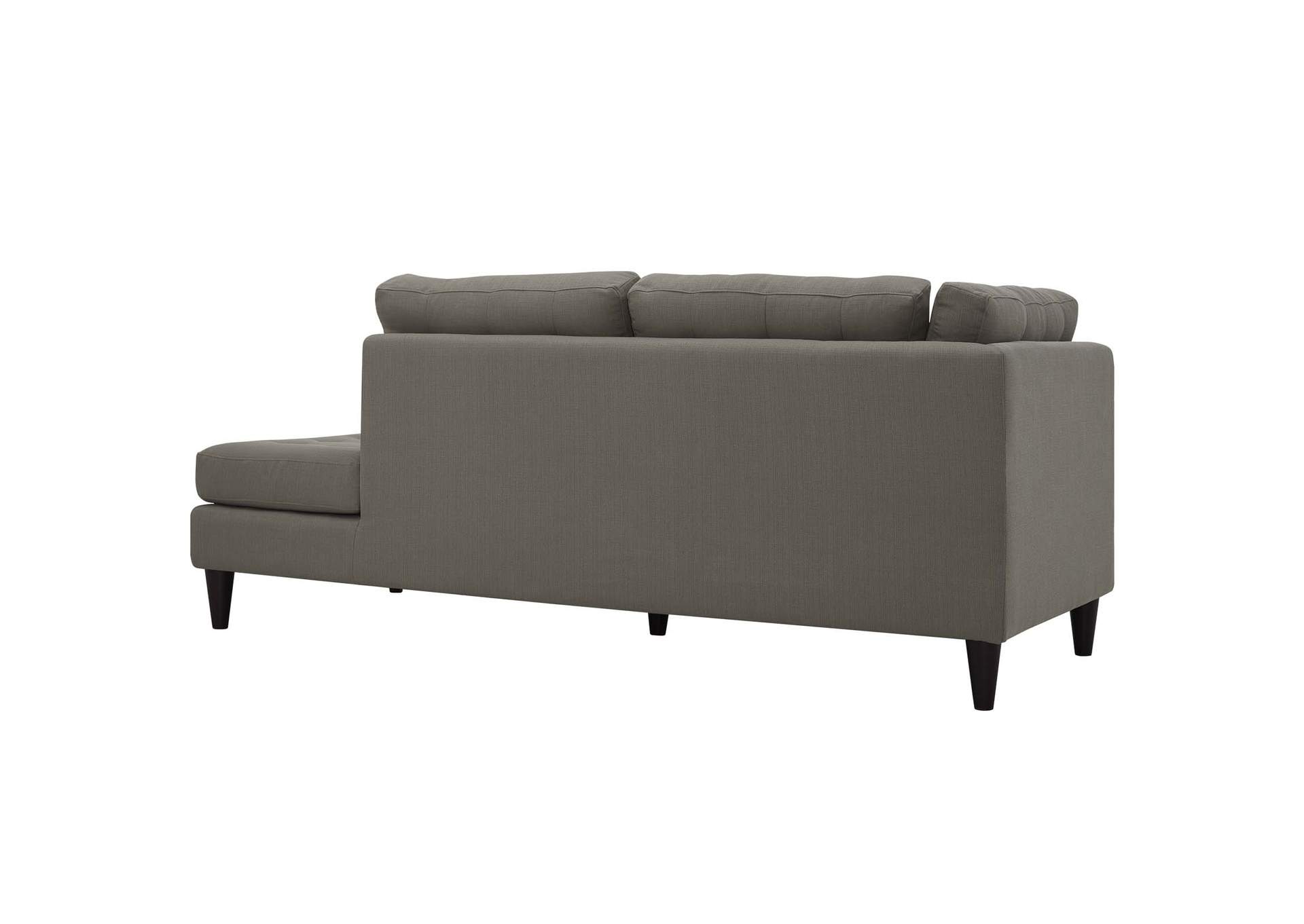 Empress Granite Upholstered Fabric Right Facing Bumper,Modway