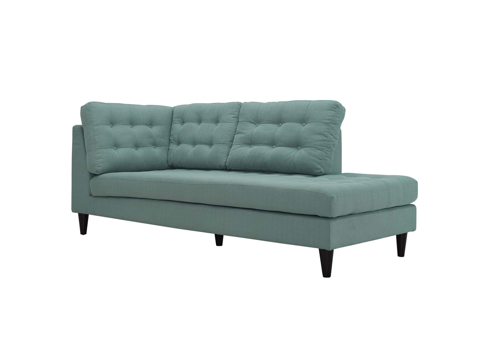 Empress Laguna Upholstered Fabric Right Facing Bumper,Modway