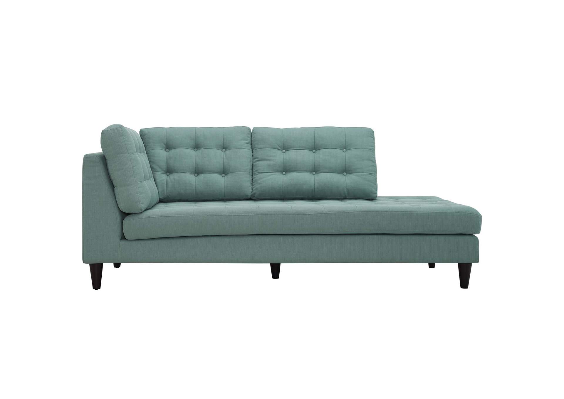 Empress Laguna Upholstered Fabric Right Facing Bumper,Modway