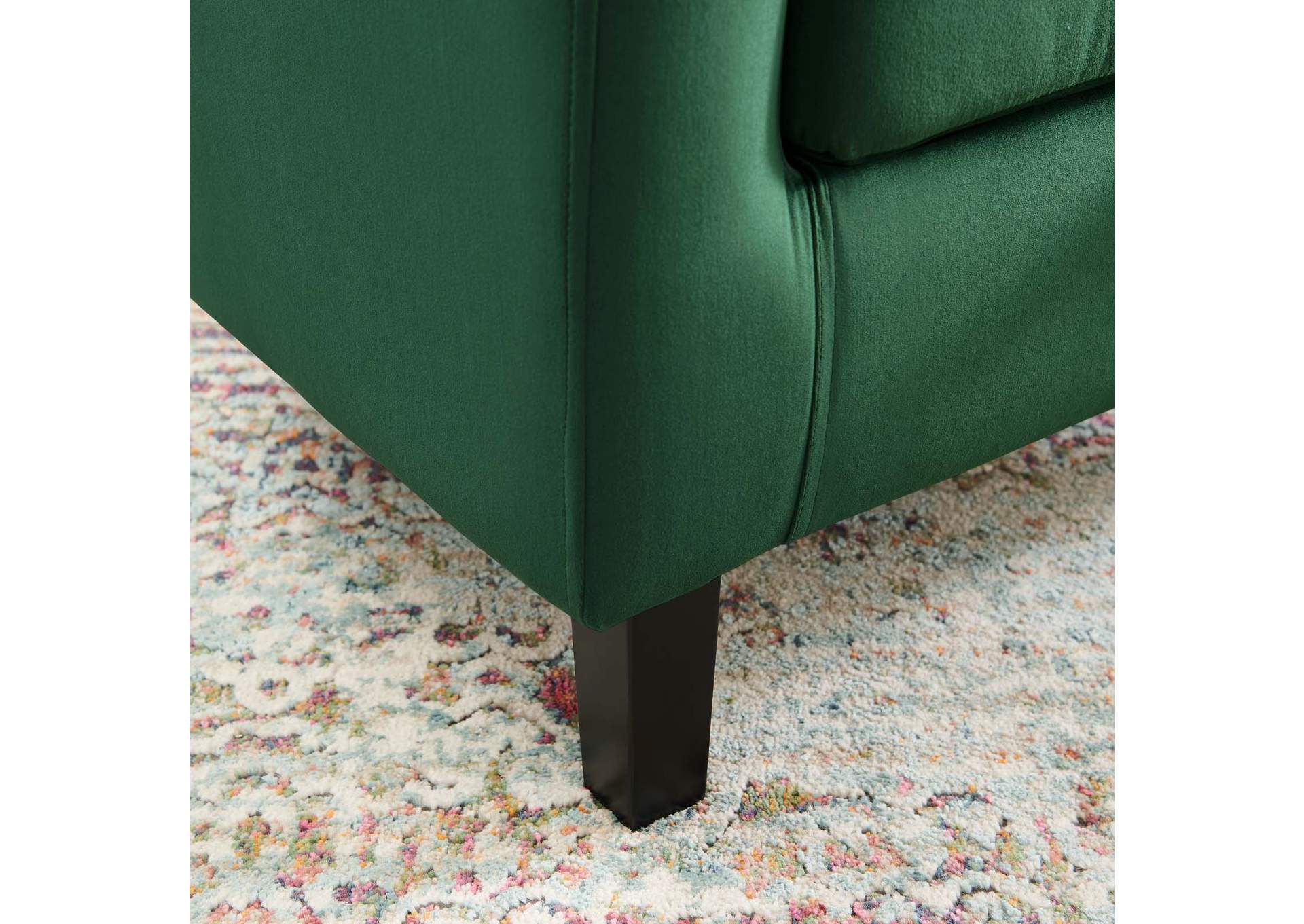 Emerald Prospect Performance Velvet Arm Chair,Modway