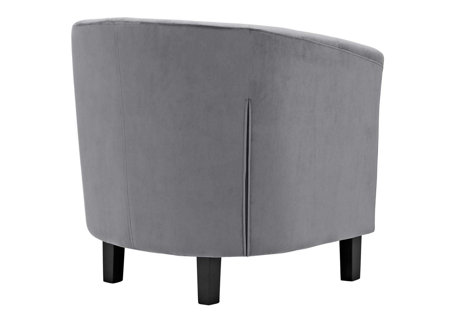 Gray Prospect Performance Velvet Arm Chair,Modway