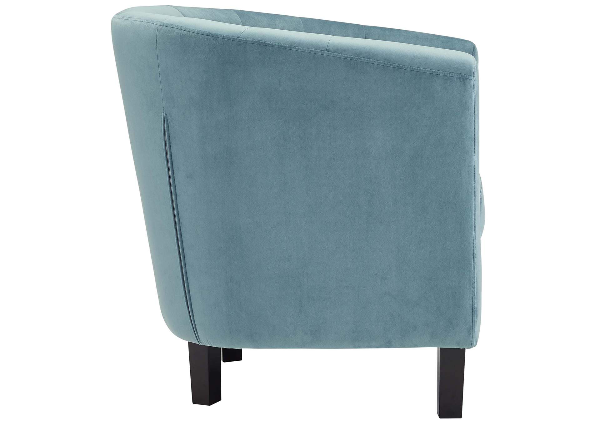Sea Blue Prospect Performance Velvet Arm Chair,Modway