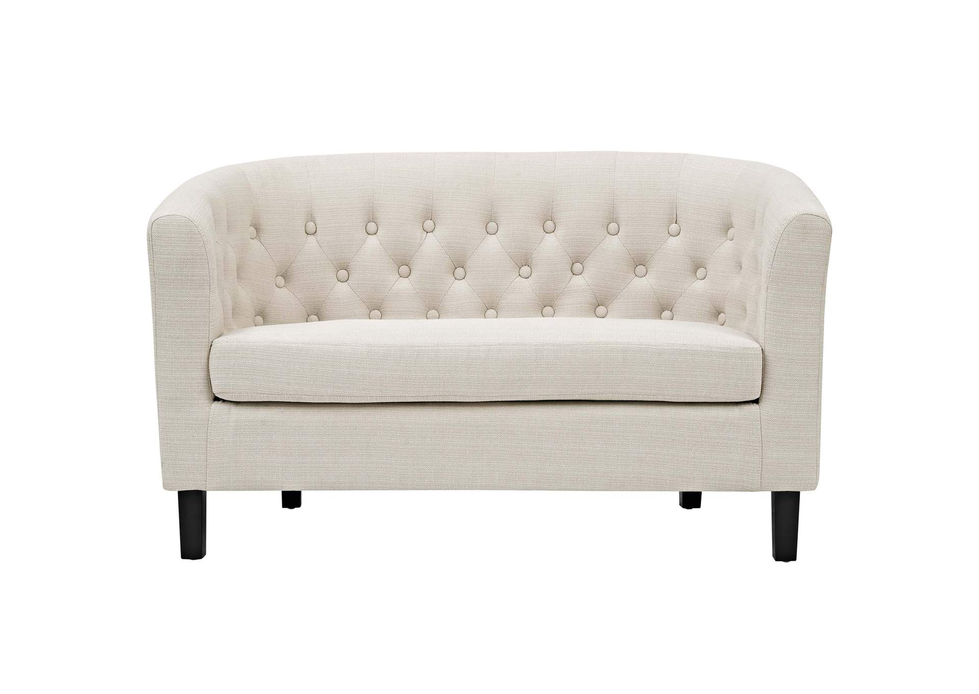 Beige Prospect Upholstered Fabric Loveseat,Modway