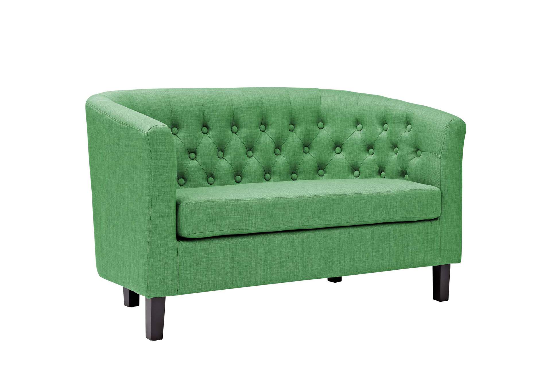Kelly Green Prospect Upholstered Fabric Loveseat,Modway