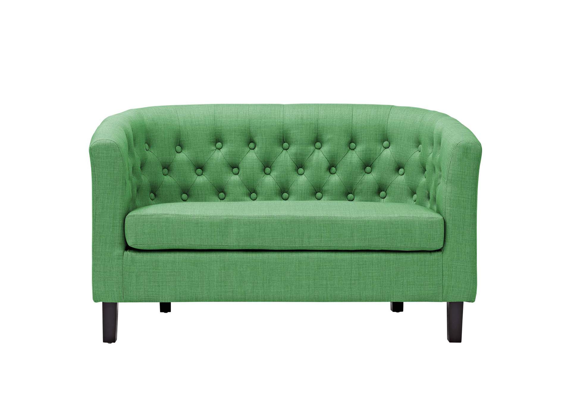 Kelly Green Prospect Upholstered Fabric Loveseat,Modway