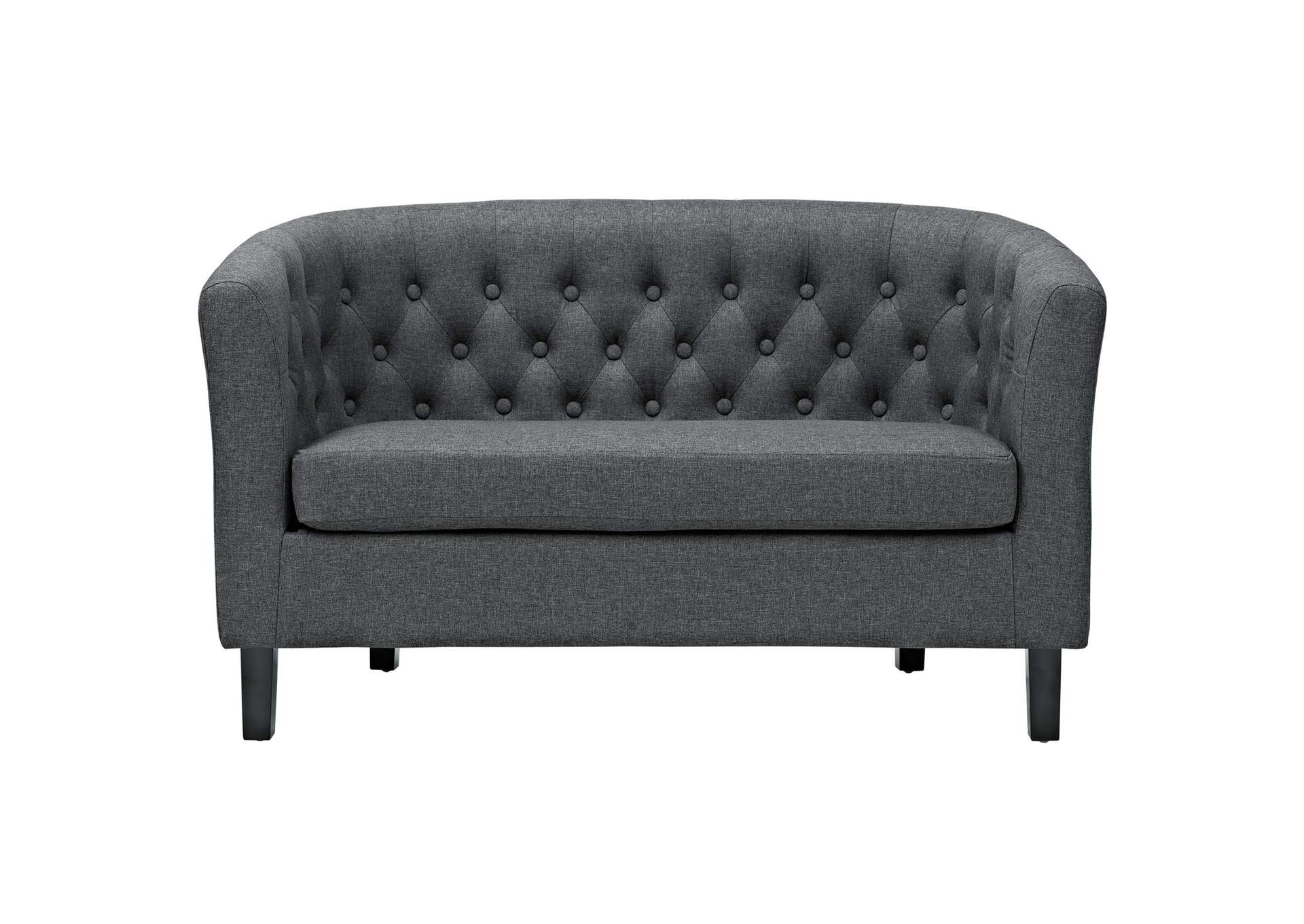 Gray Prospect Upholstered Fabric Loveseat,Modway