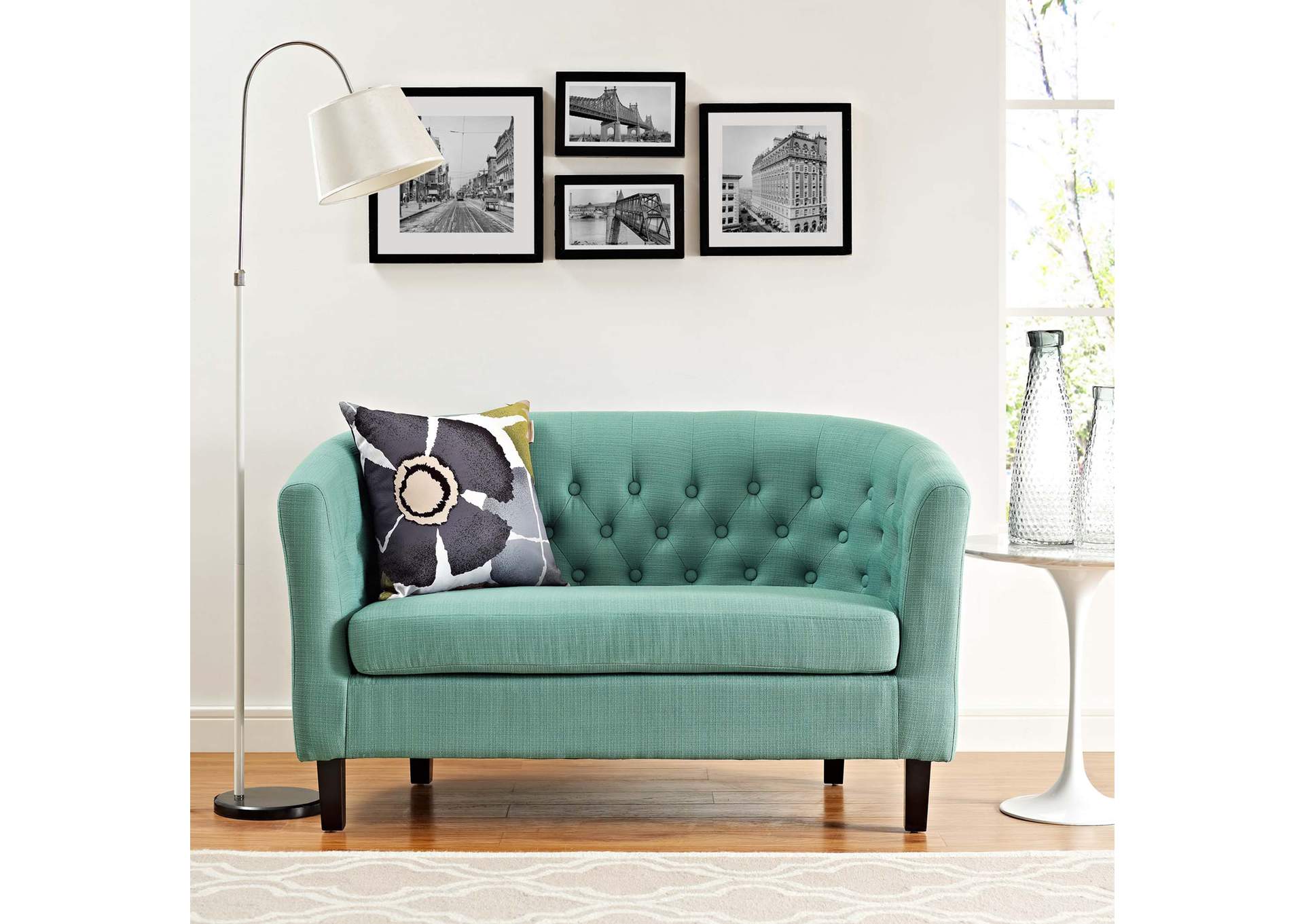 Laguna Prospect Upholstered Fabric Loveseat,Modway