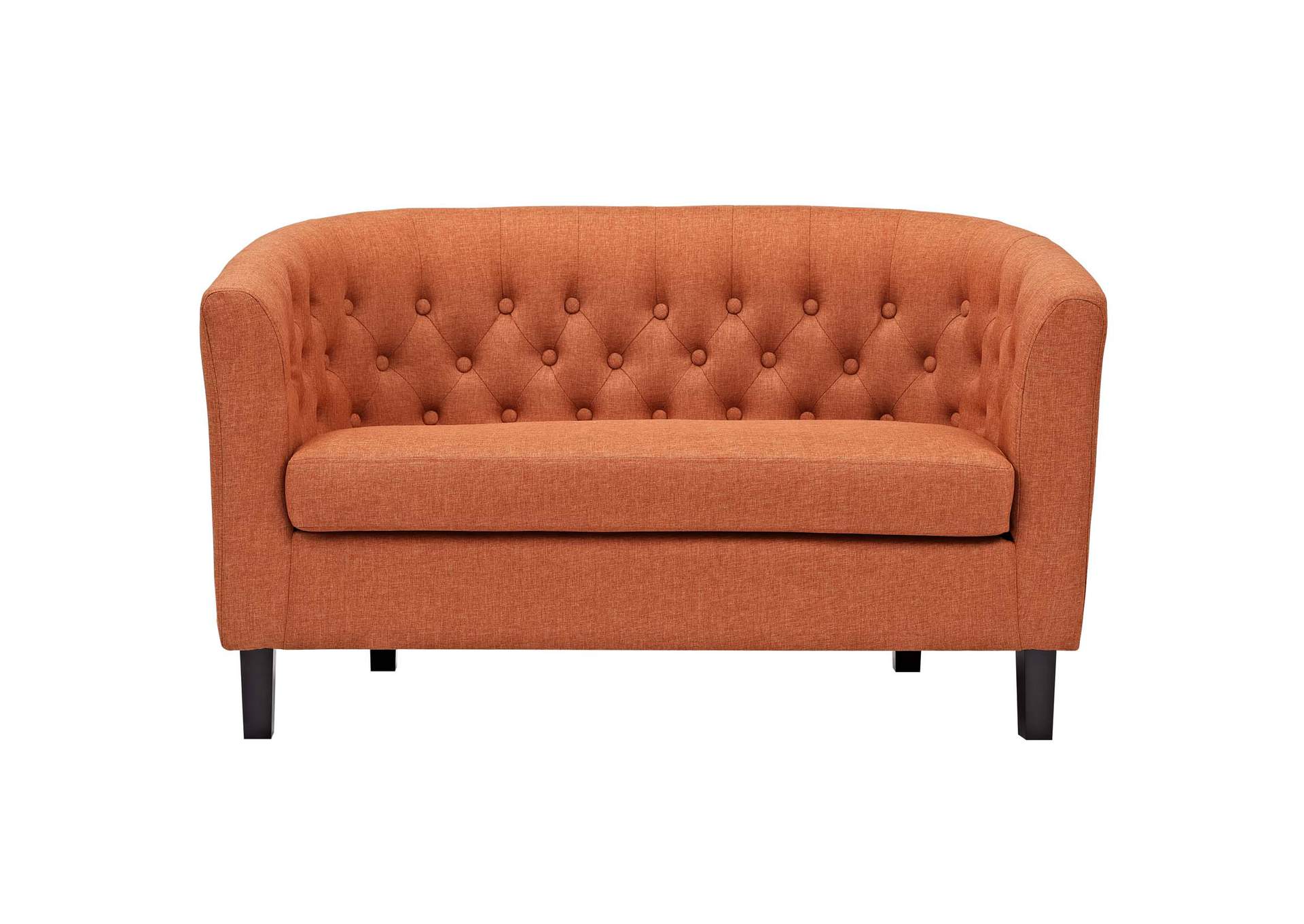 Orange Prospect Upholstered Fabric Loveseat,Modway