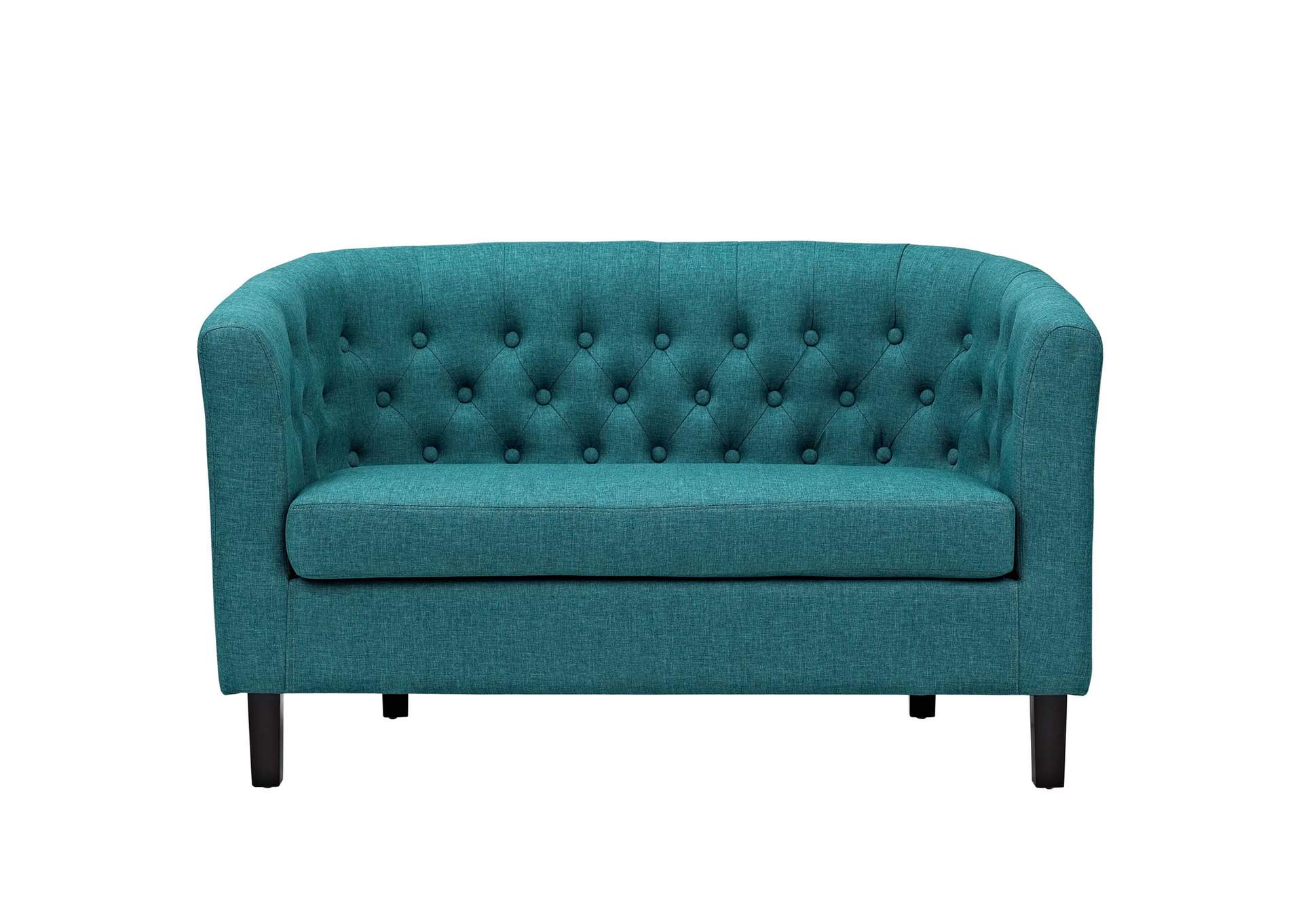 Teal Prospect Upholstered Fabric Loveseat,Modway