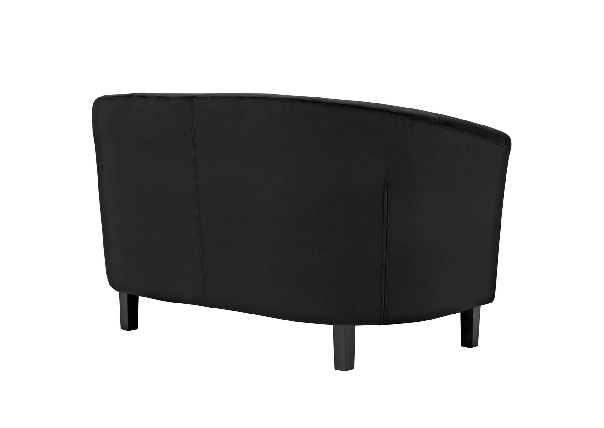 Black Prospect Performance Velvet Loveseat,Modway