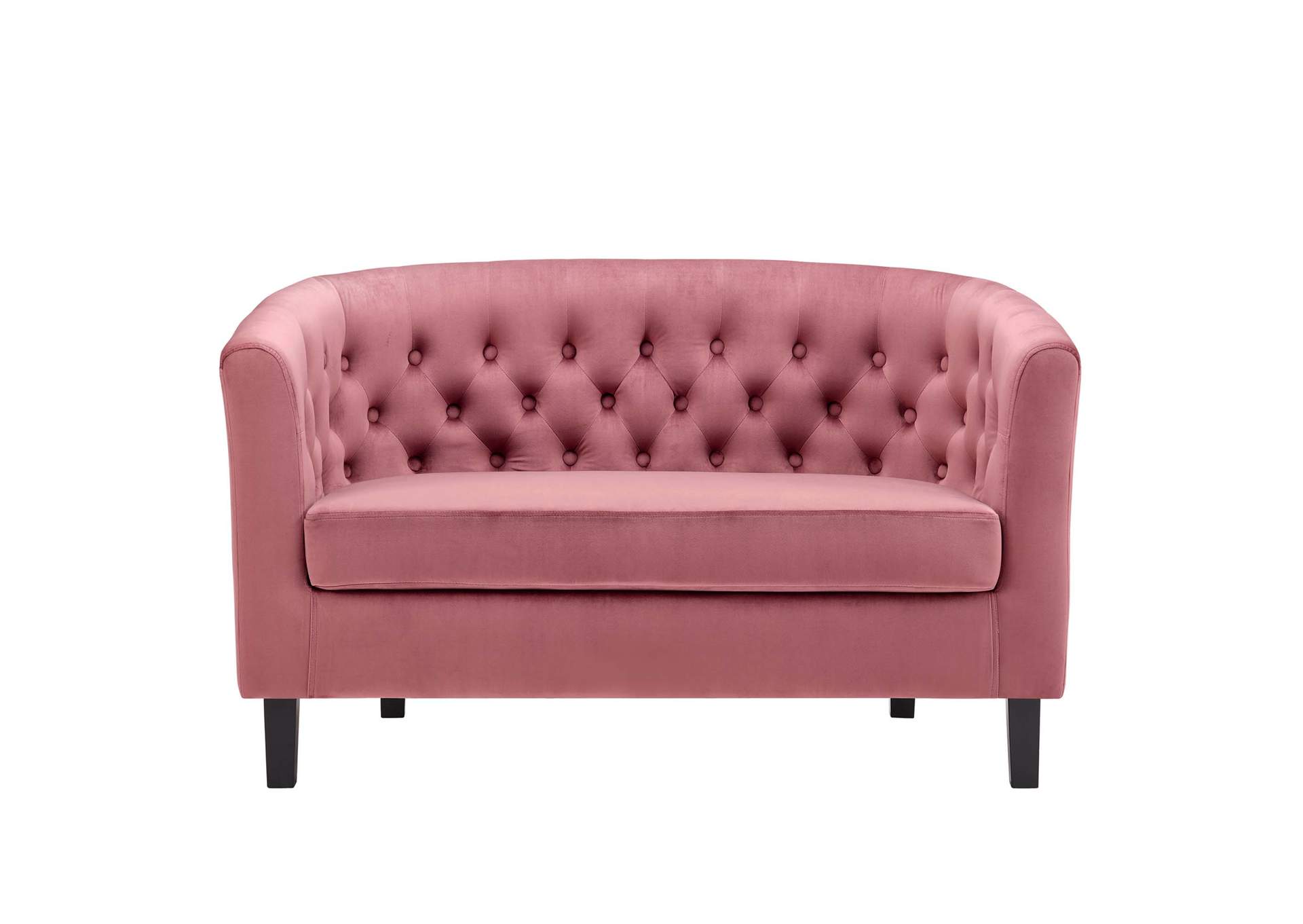 Dusty Rose Prospect Performance Velvet Loveseat,Modway