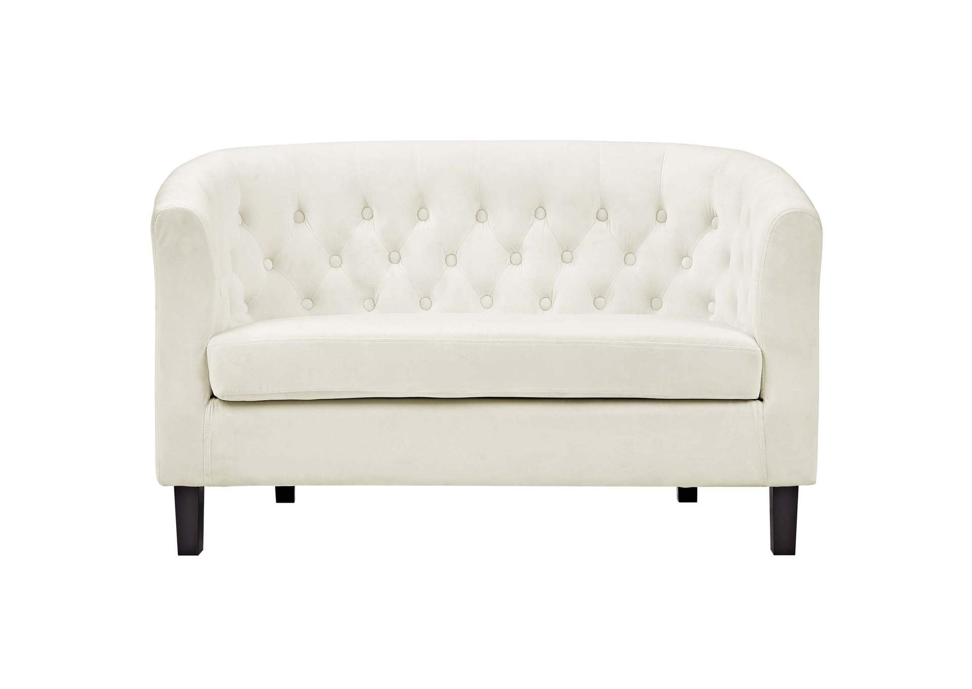 Ivory Prospect Performance Velvet Loveseat,Modway