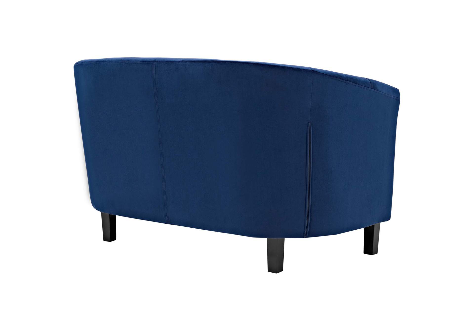 Navy Prospect Performance Velvet Loveseat,Modway