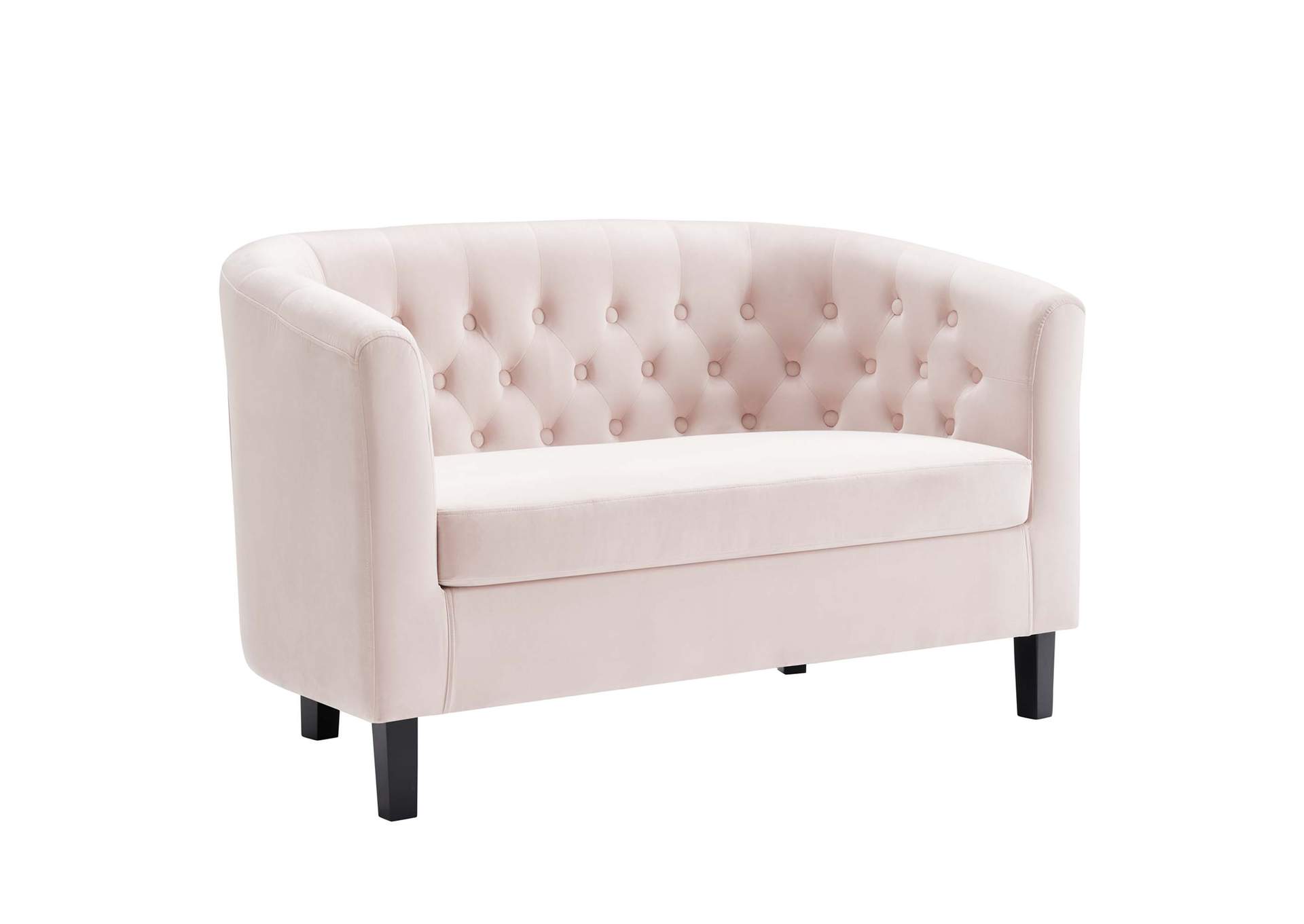 Pink Prospect Performance Velvet Loveseat,Modway