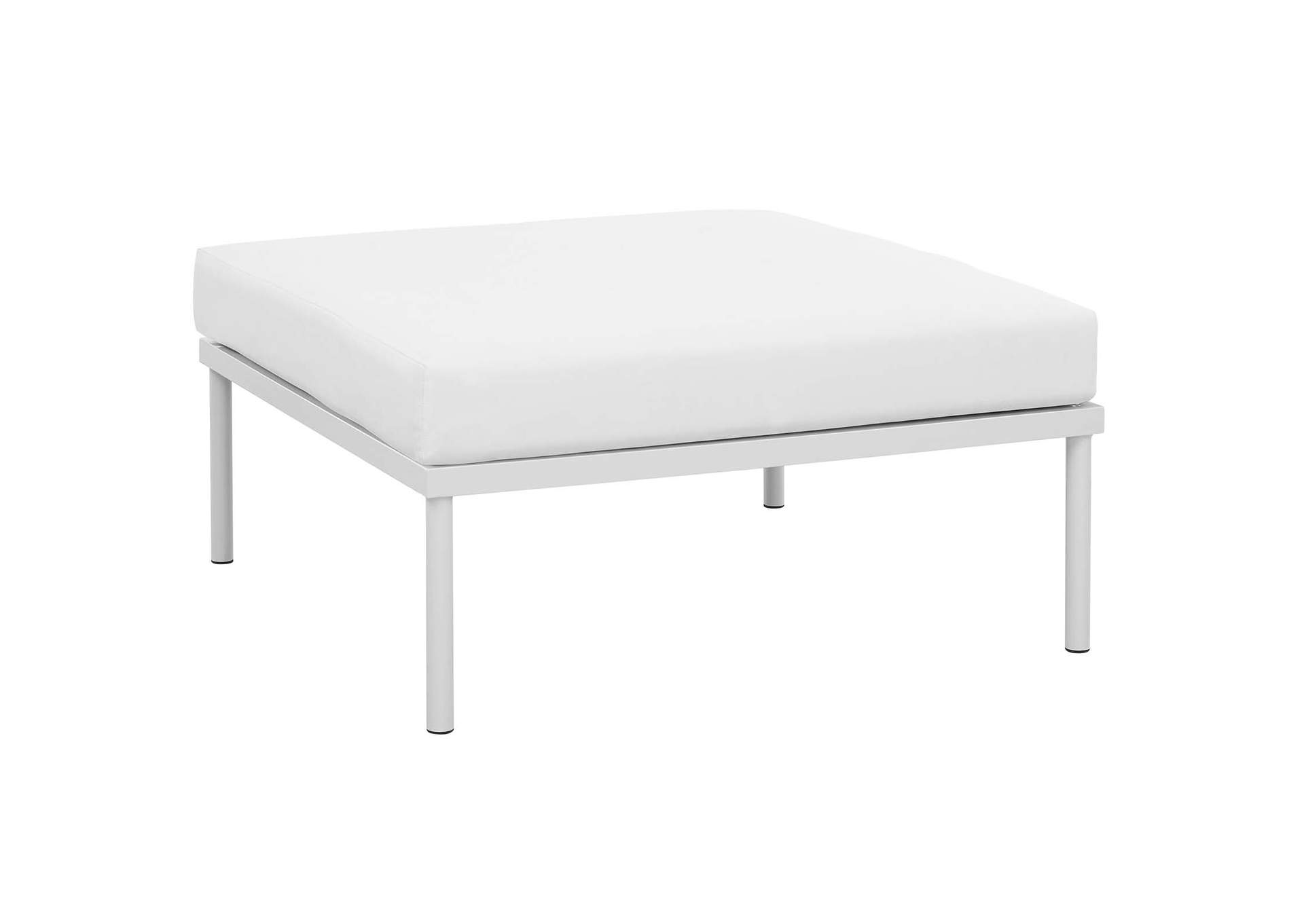 White White Harmony 10 Piece Outdoor Patio Aluminum Sectional Sofa Set,Modway