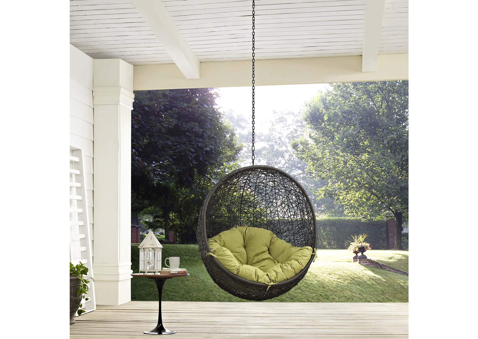 Gray Peridot Hide Outdoor Patio Swing Chair Without Stand,Modway