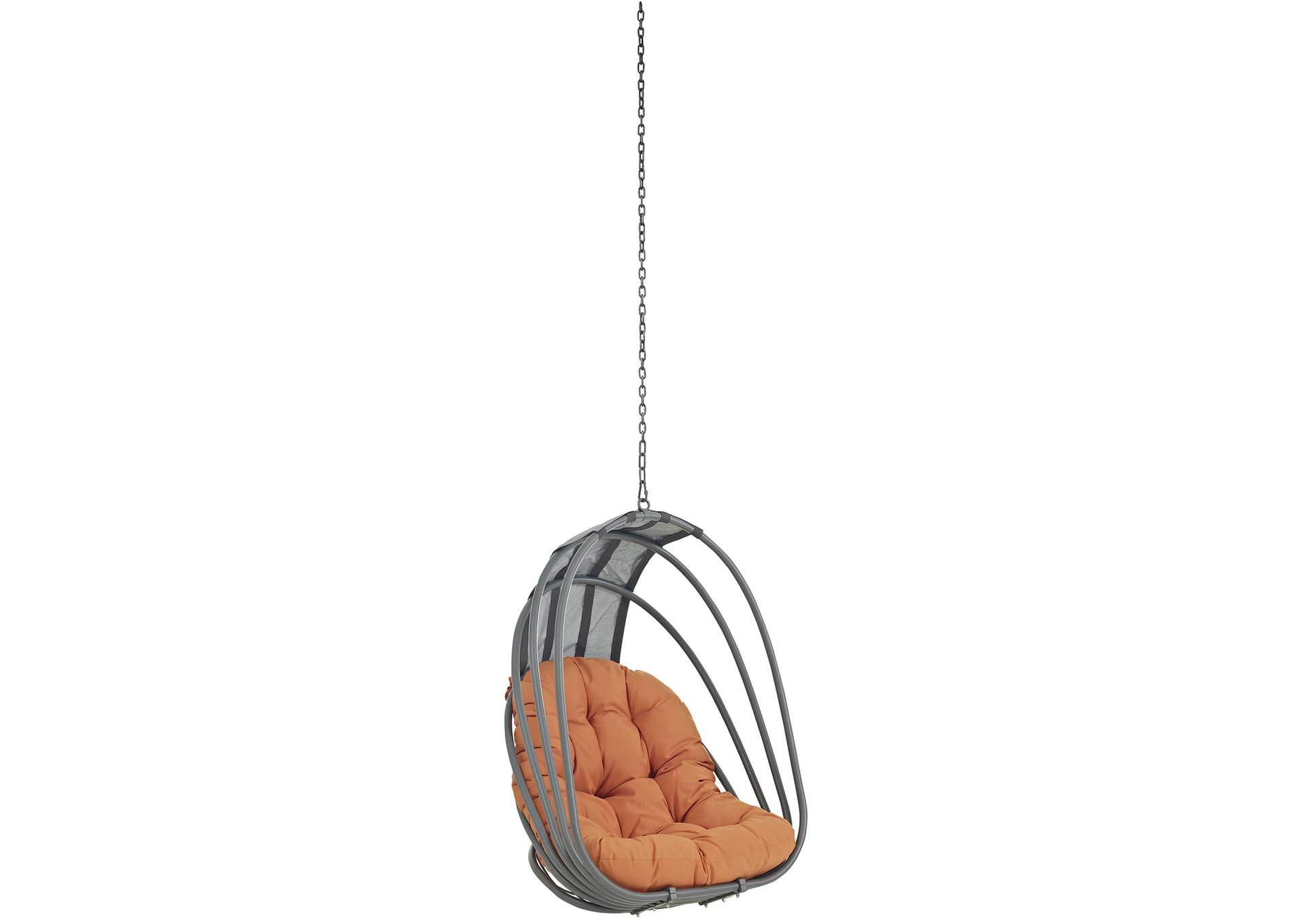 Orange Whisk Outdoor Patio Swing Chair Without Stand,Modway