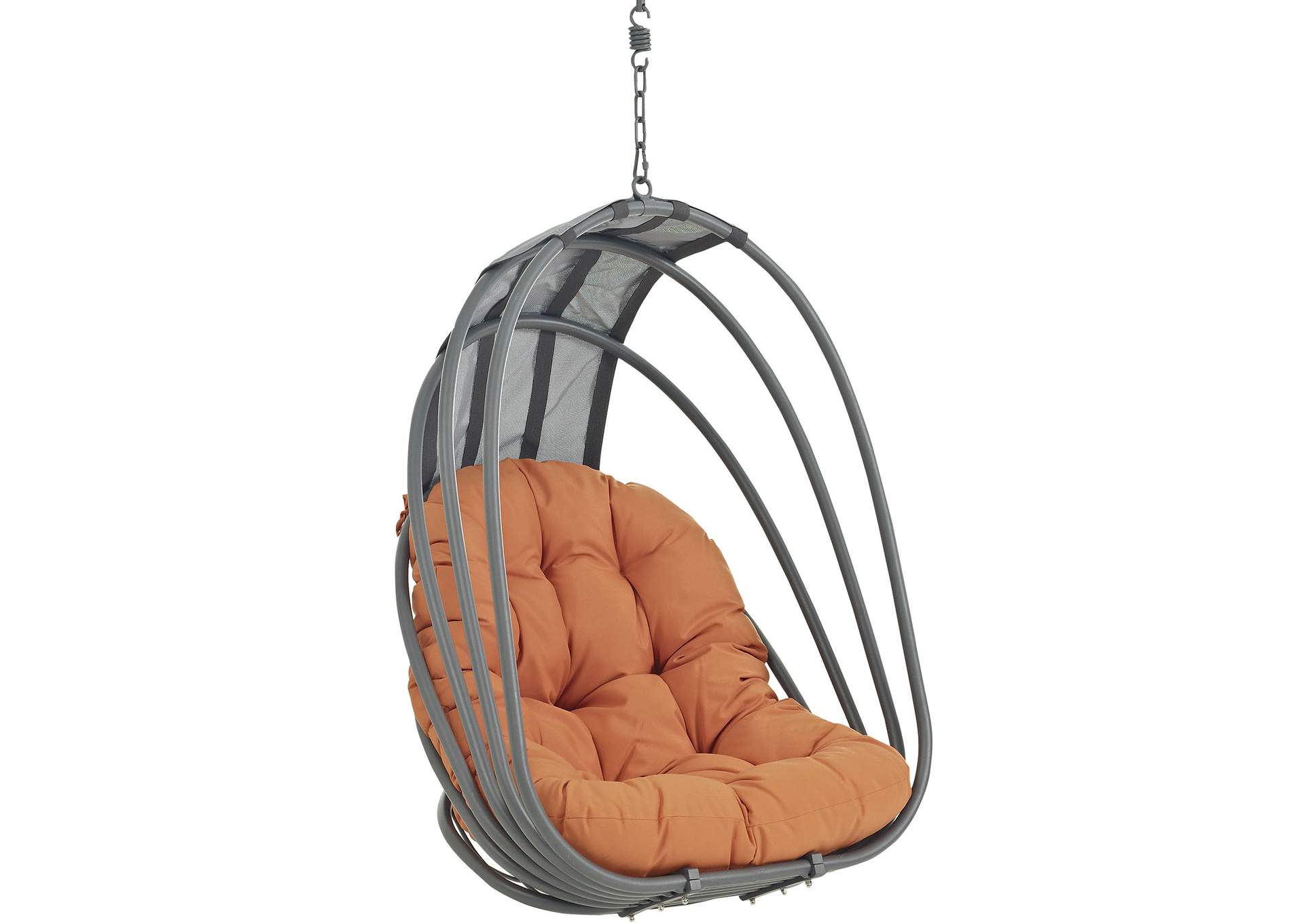 Orange Whisk Outdoor Patio Swing Chair Without Stand,Modway