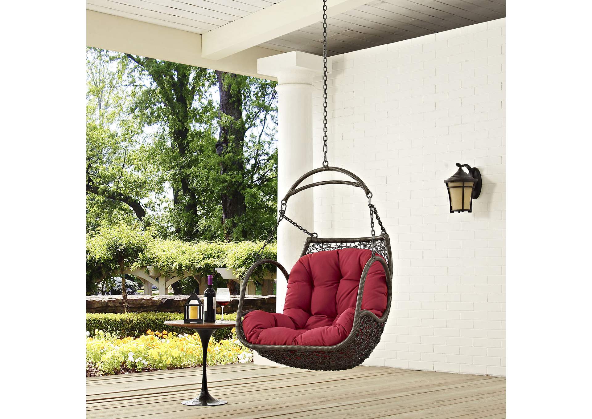 Red Arbor Outdoor Patio Swing Chair Without Stand,Modway